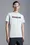 T-shirt floccata con logo Uomo Celeste Moncler