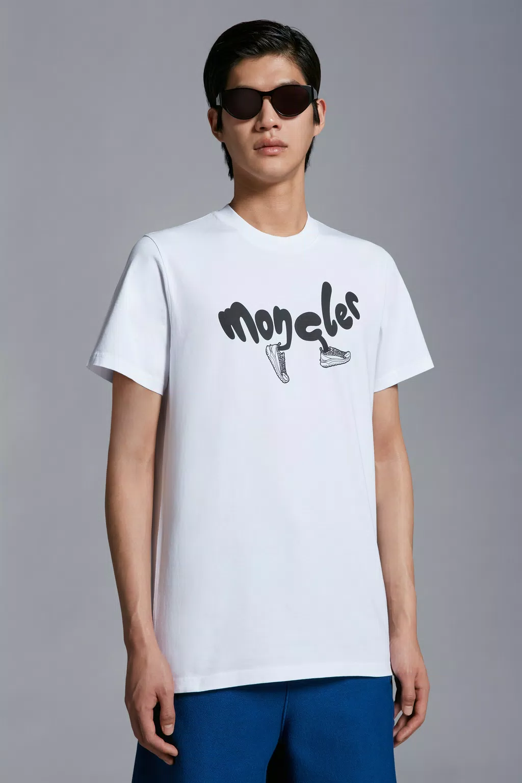 Running Logo T-Shirt Men White Moncler 1