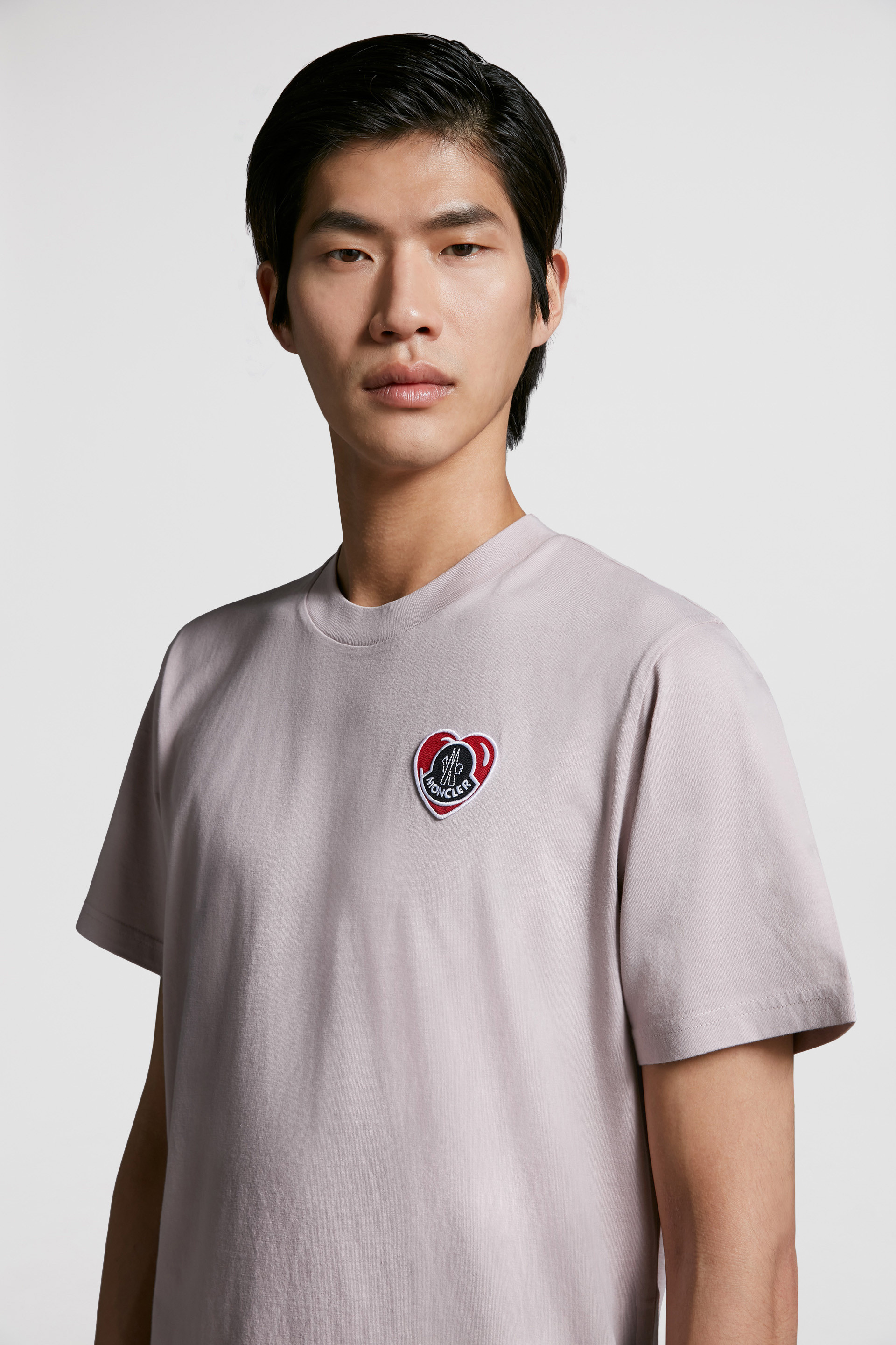 Pink Heart Logo T-Shirt - Polos & T-shirts for Men | Moncler US