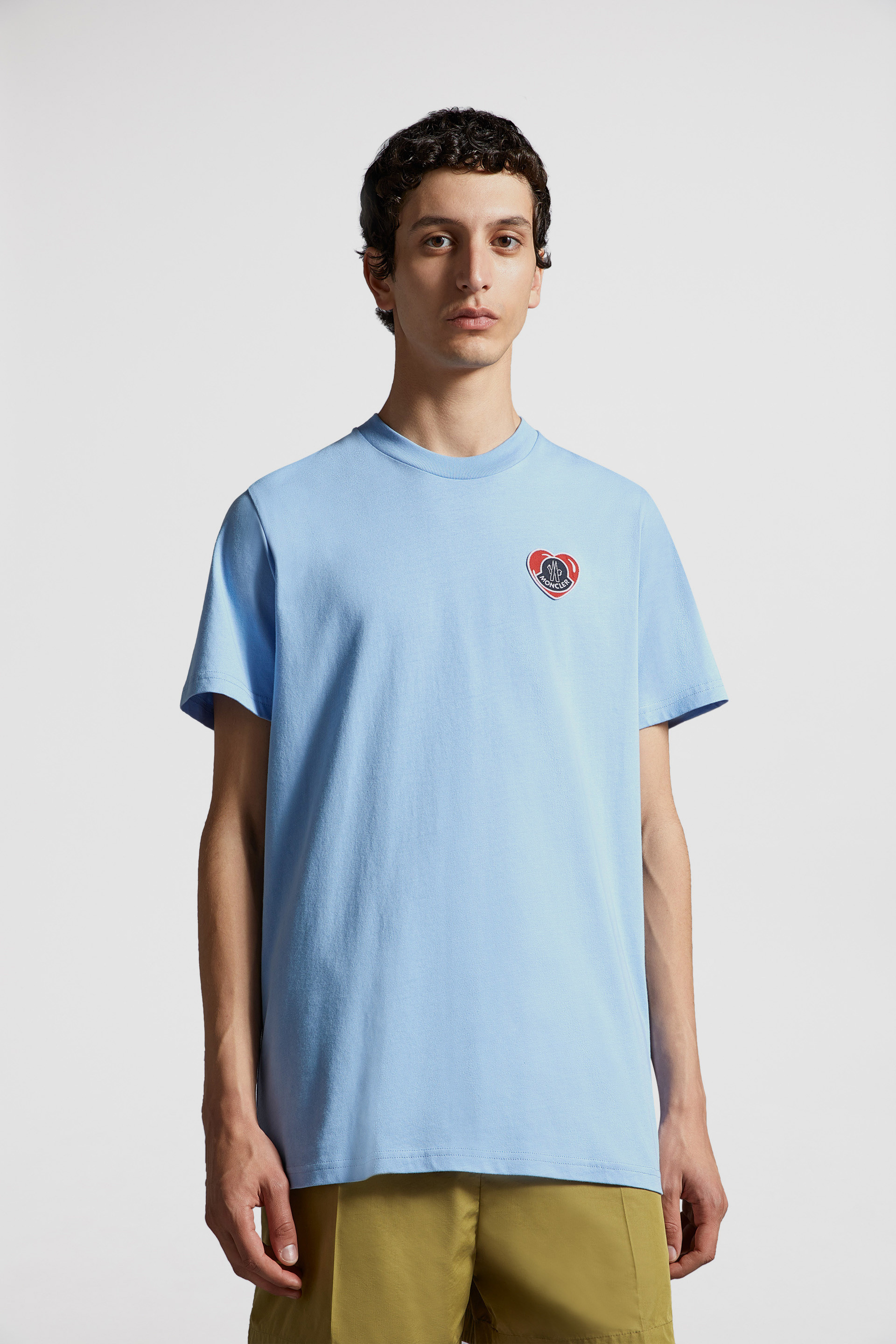 Light blue 2024 moncler shirt