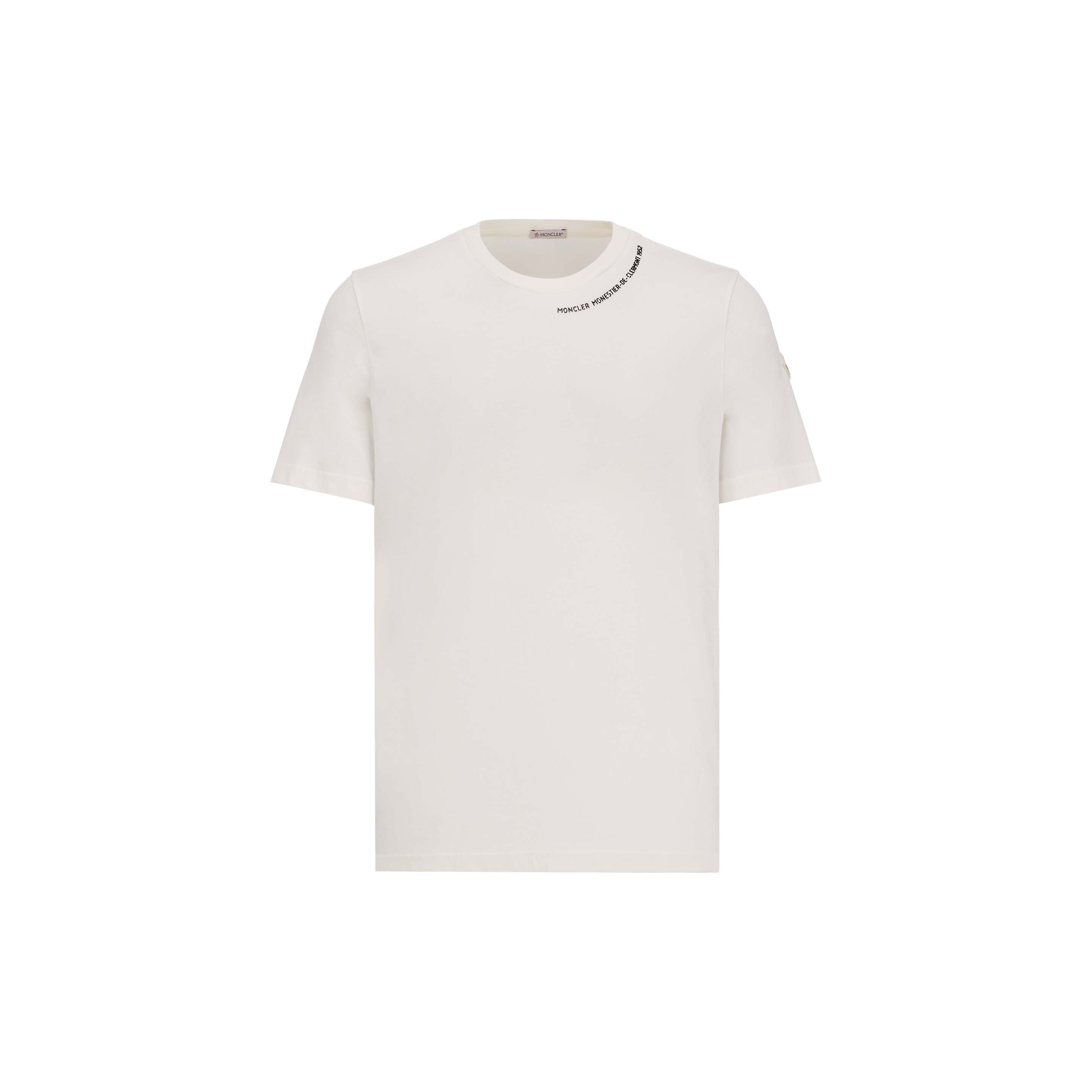 Moncler Logo Accent T-shirt White In White