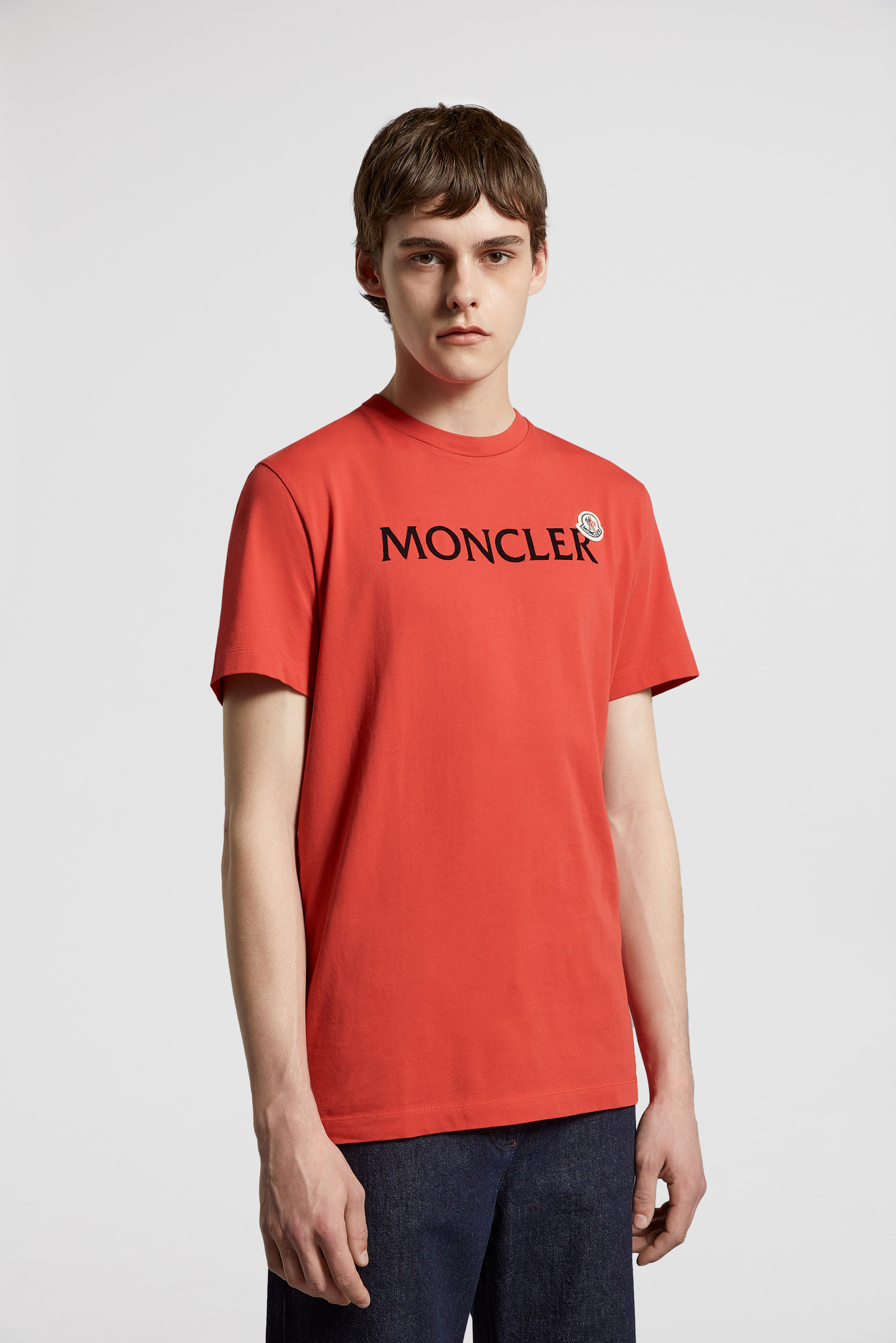 Moncler logo shirt best sale