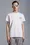 T-shirt à empiècement double logo Hommes Blanc Optique Moncler
