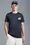 T-shirt con doppio logo Uomo Blu Scuro Moncler