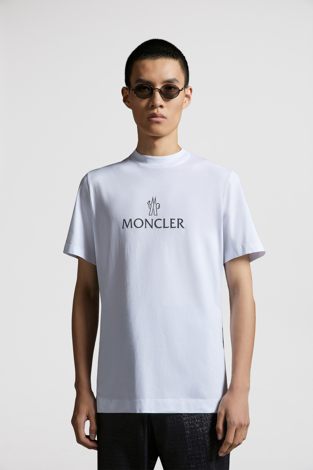 モンクレール メンズTシャツ XL 白 大きいサイズ着丈69cm - トップス