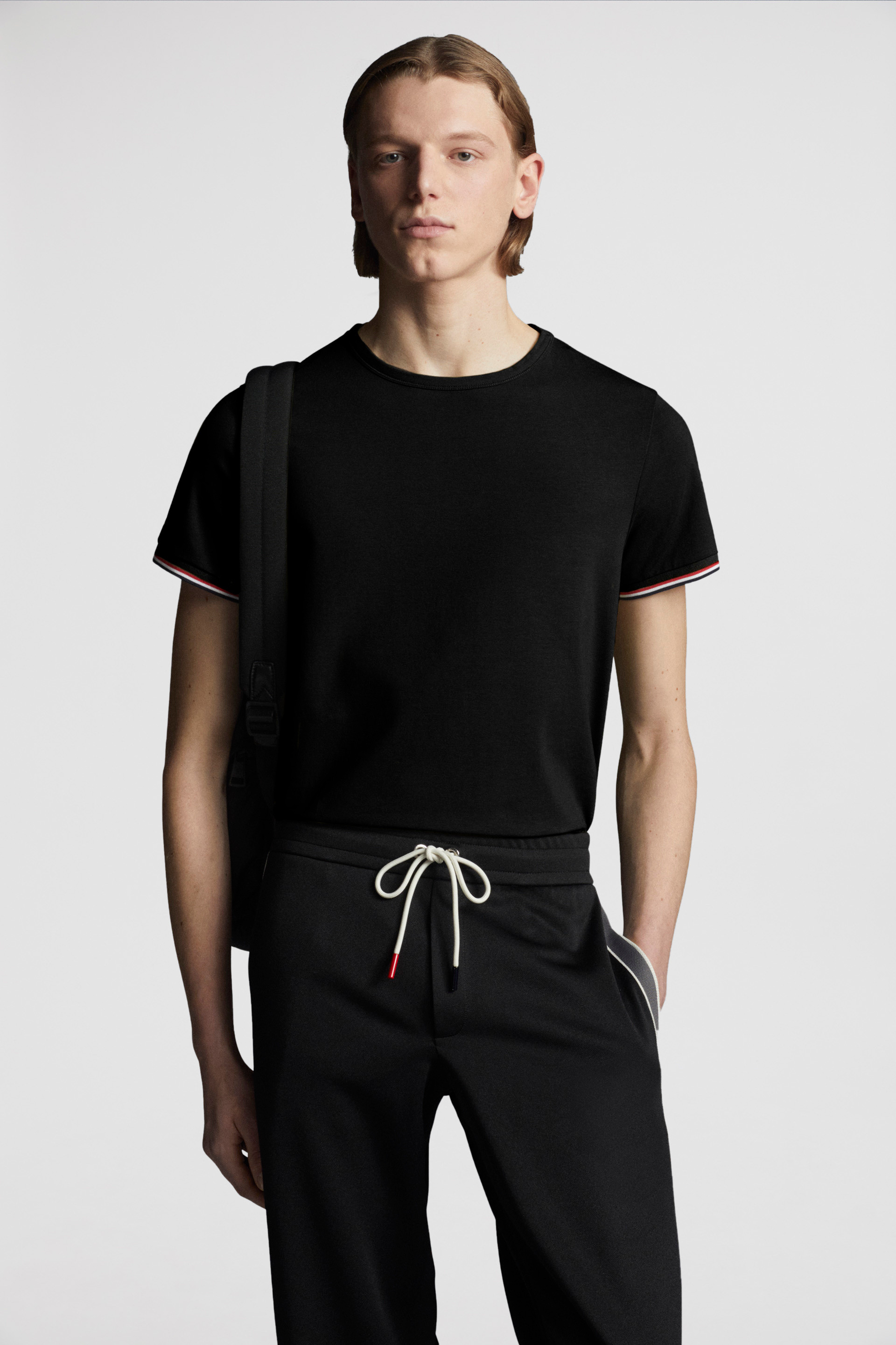 Black Cotton T-Shirt - Polos & T-shirts for Men | Moncler CY