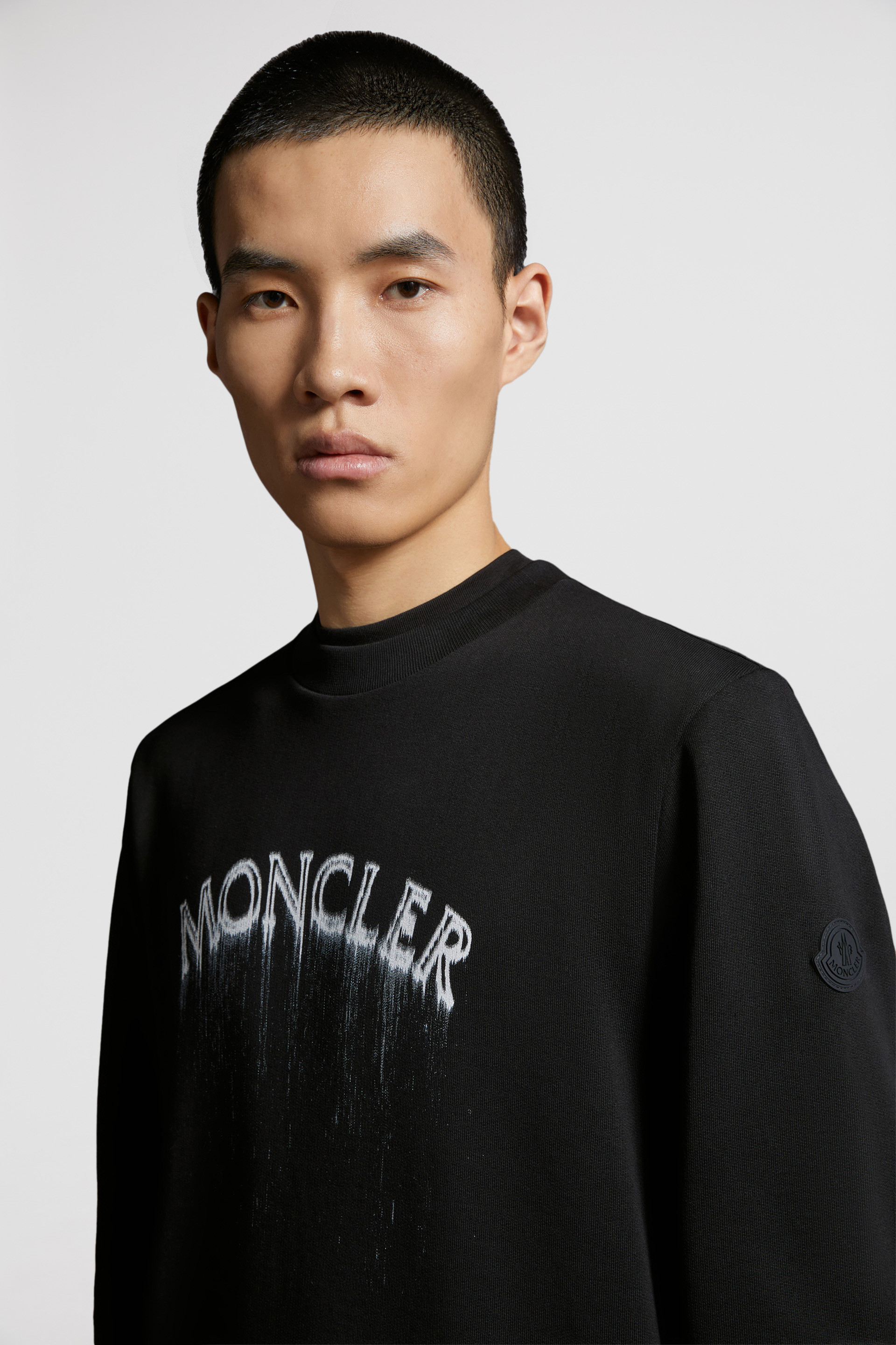 Moncler Black Printed Sweatshirt