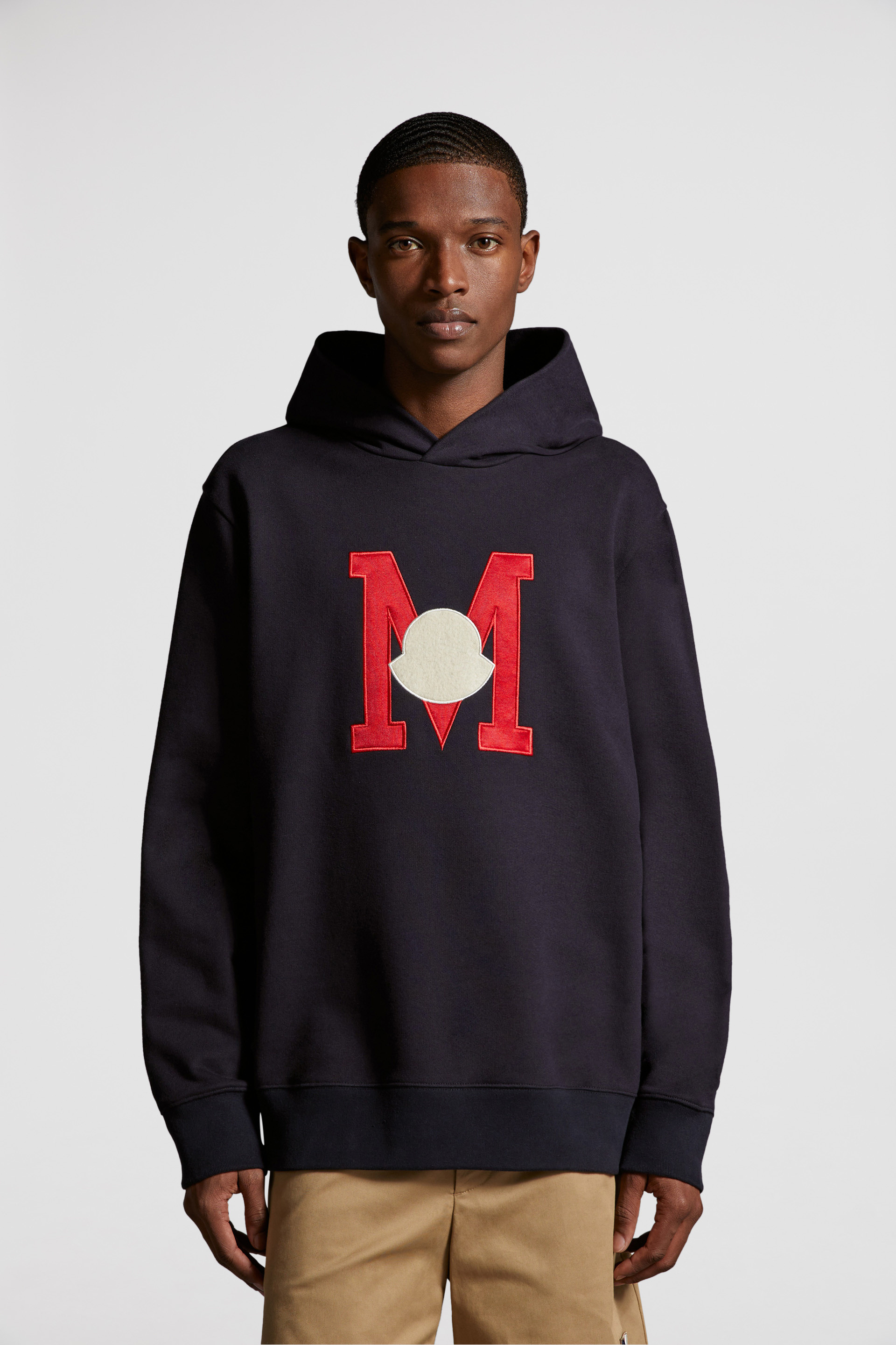 Moncler discount hoodie grey