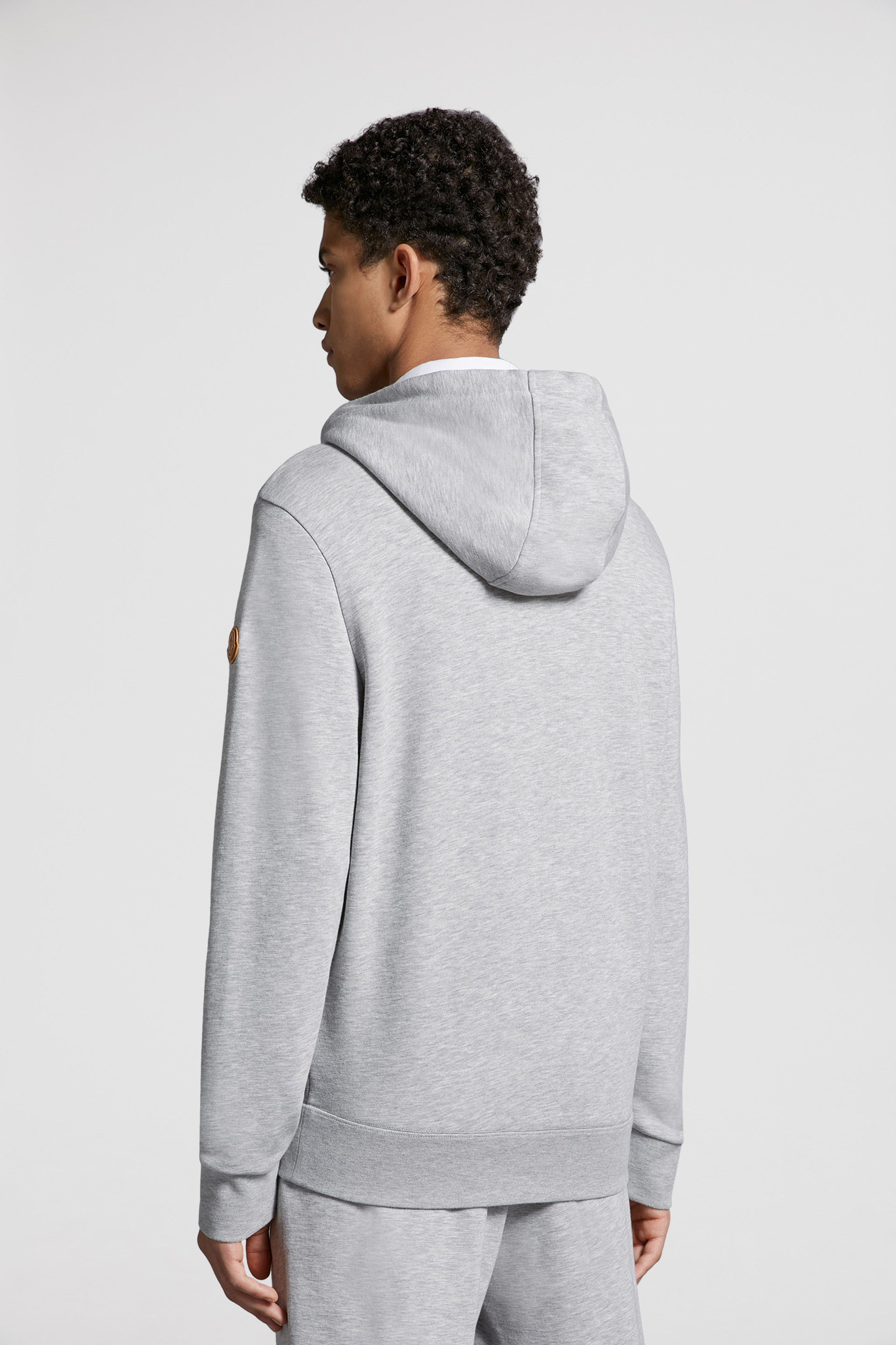 Moncler grey hotsell zip hoodie