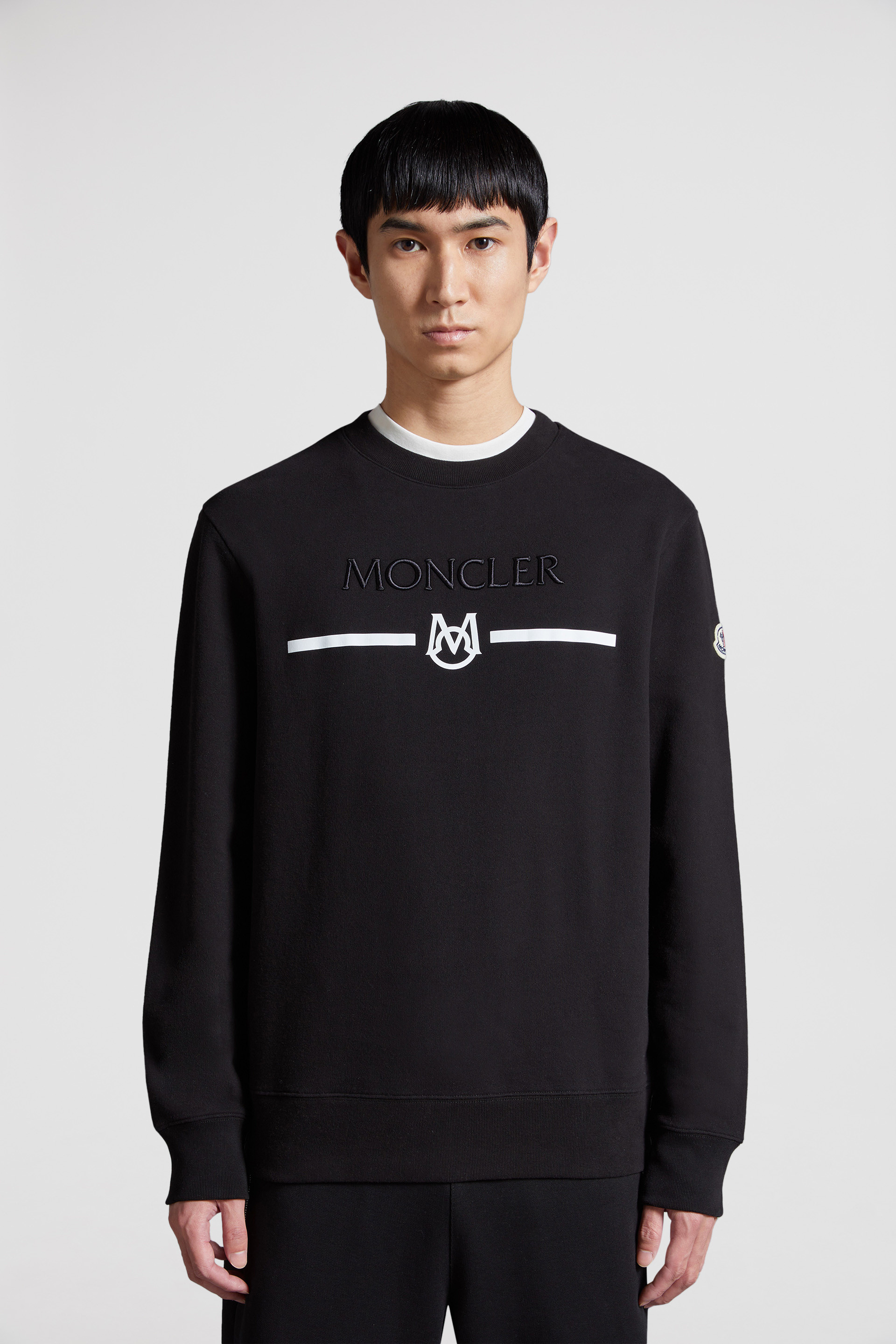 Moncler zip up clearance sweatshirt