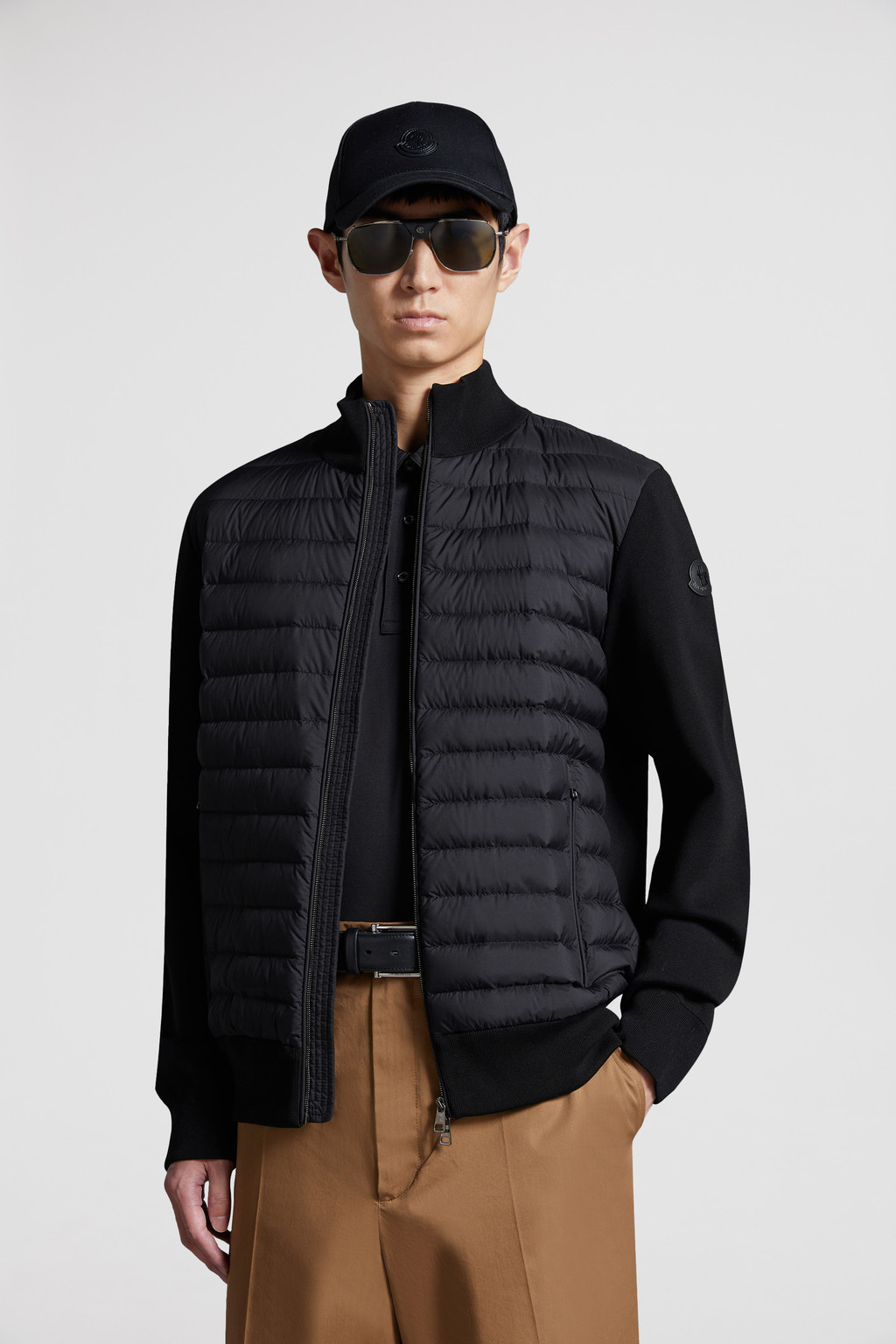 Maglione Uomo Aperto Zip Cerniera Felpato Cardigan Imbottito maglia Invernale