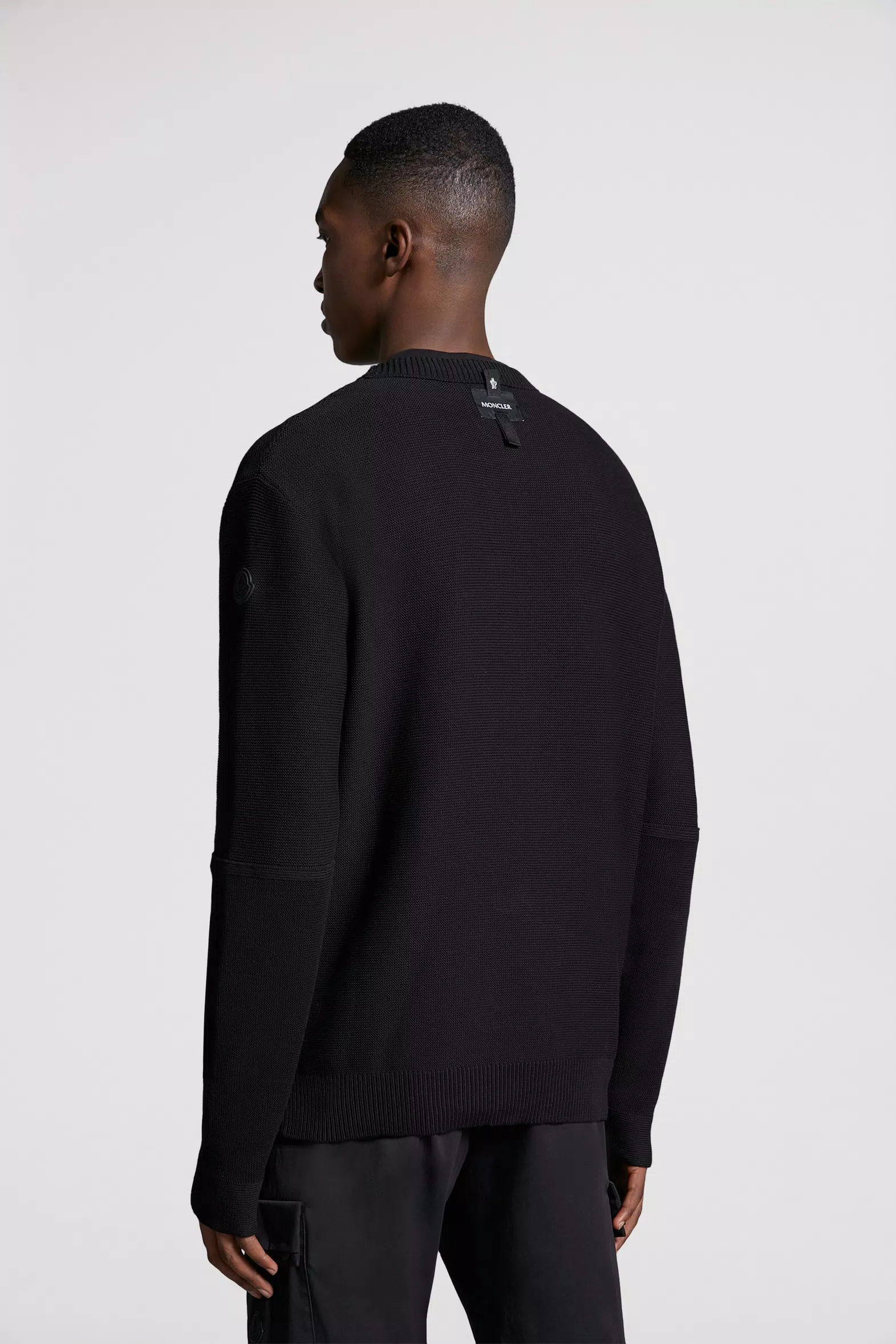 Black Cotton Jumper - Sweaters & Cardigans for Men | Moncler HK