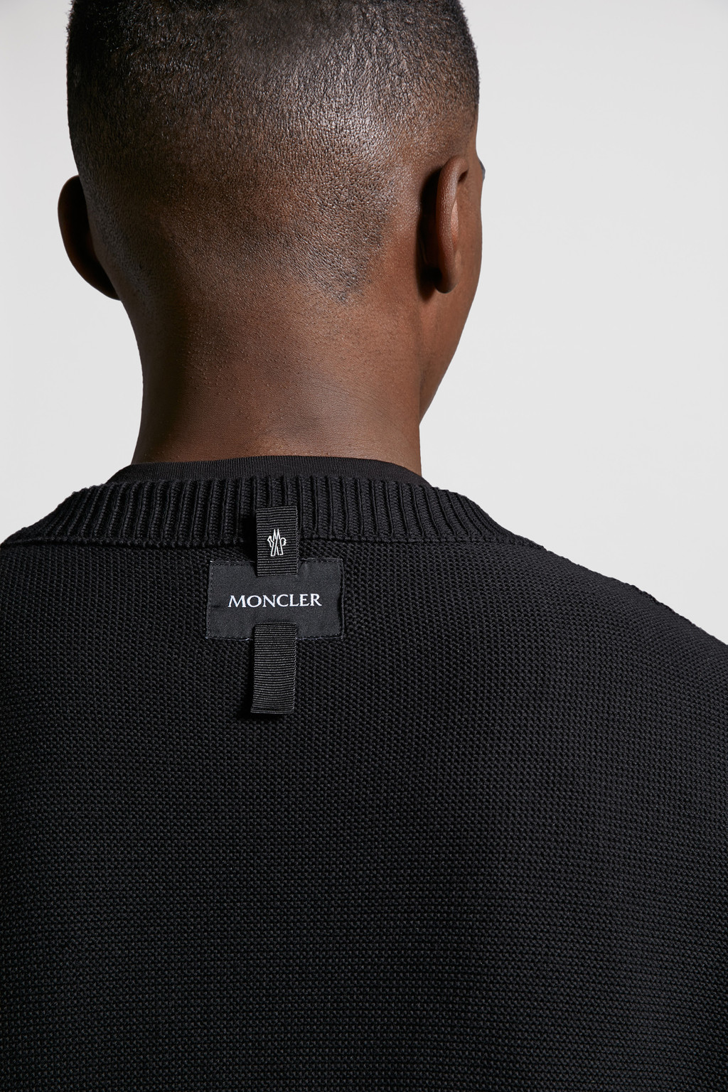 Black Cotton Jumper - Sweaters & Cardigans for Men | Moncler DE