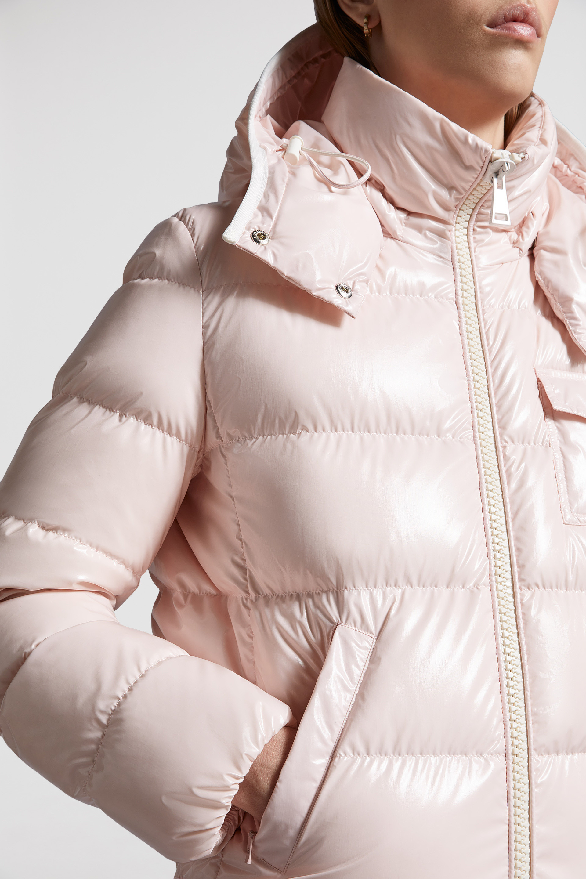 Pink Andro Short Down Jacket - Short Down Jackets for Women 