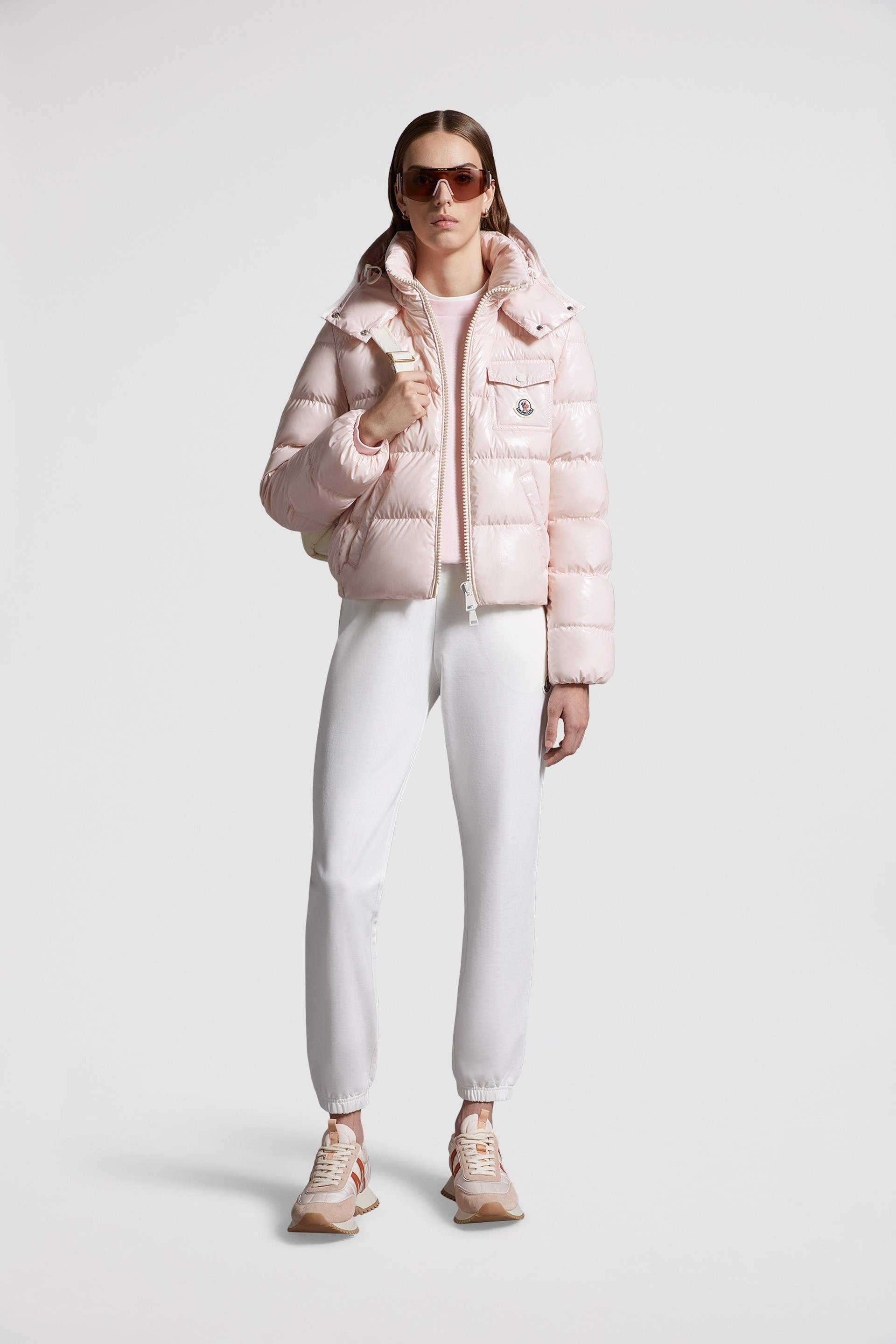 Pink Andro Short Down Jacket - Short Down Jackets for Women | Moncler SG