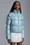 Almo Short Down Jacket Women Light Blue Moncler 4