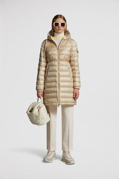 Beige Amintore Long Down Jacket - Short Down Jackets for Women | Moncler SG