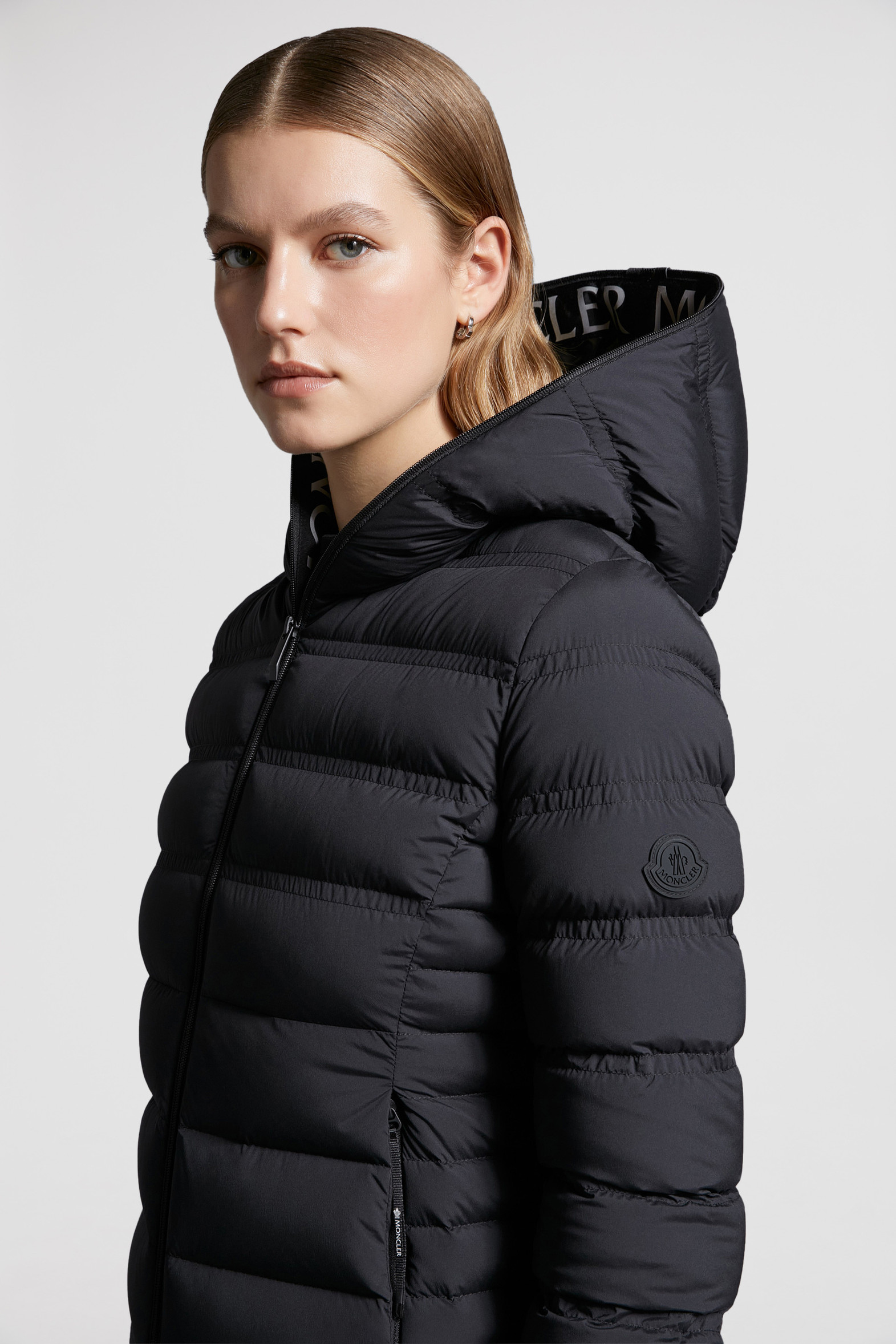 Black Alete Short Down Jacket Short Down Jackets for Women Moncler US