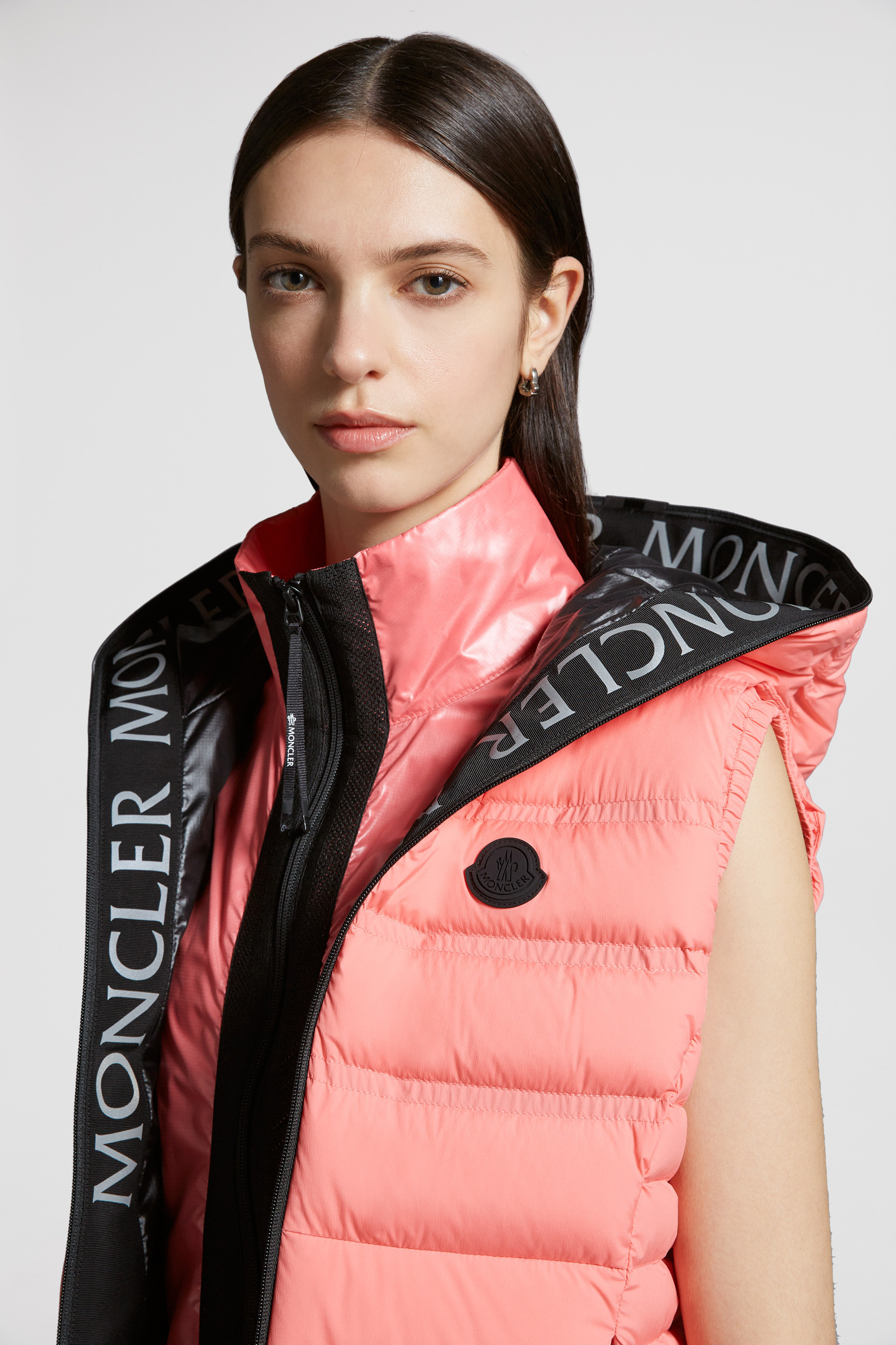 Pink Aliterse Down Gilet Vests for Women Moncler BE