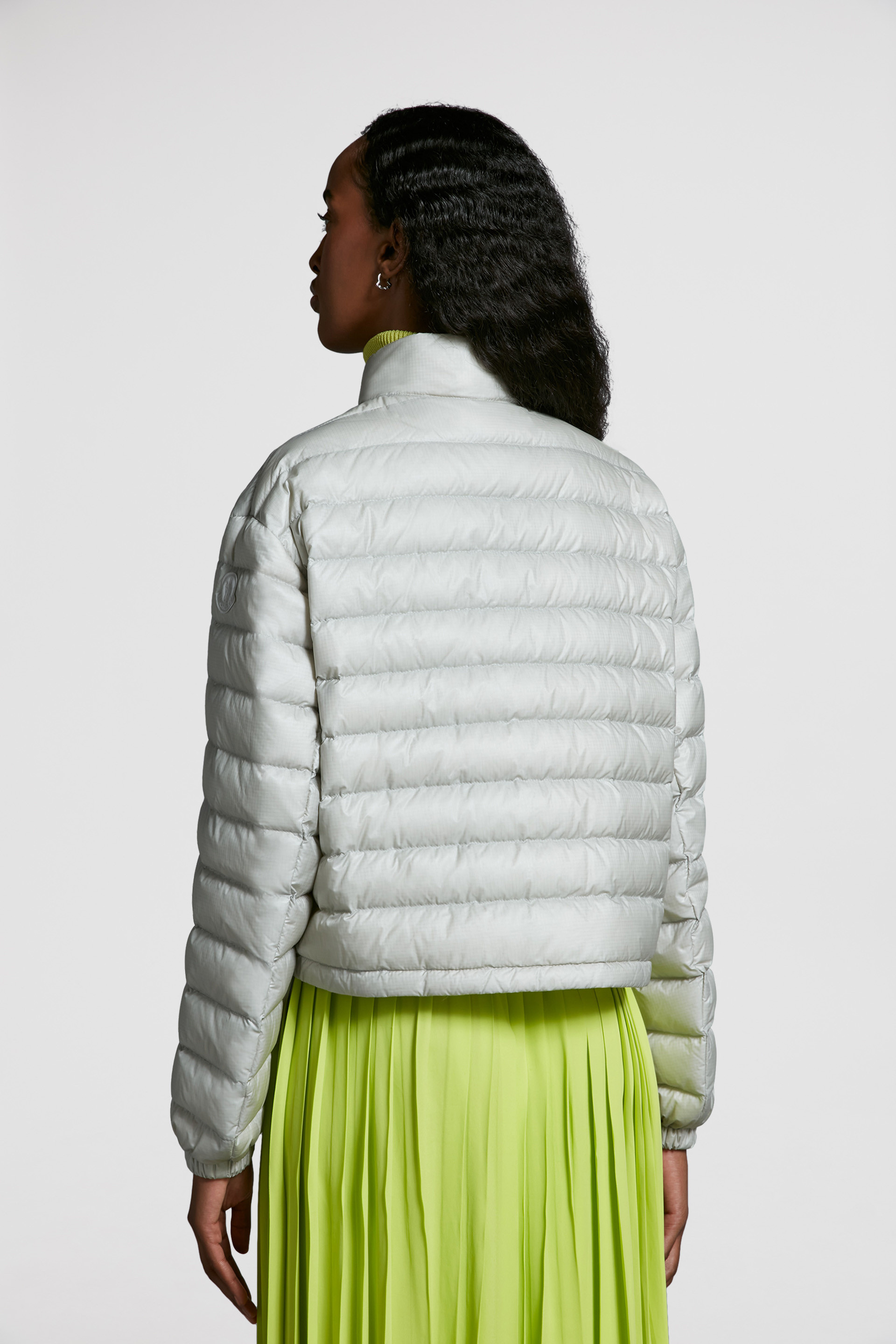 Light Grey Morelans Short Down Jacket - Lightweight Down Jackets 