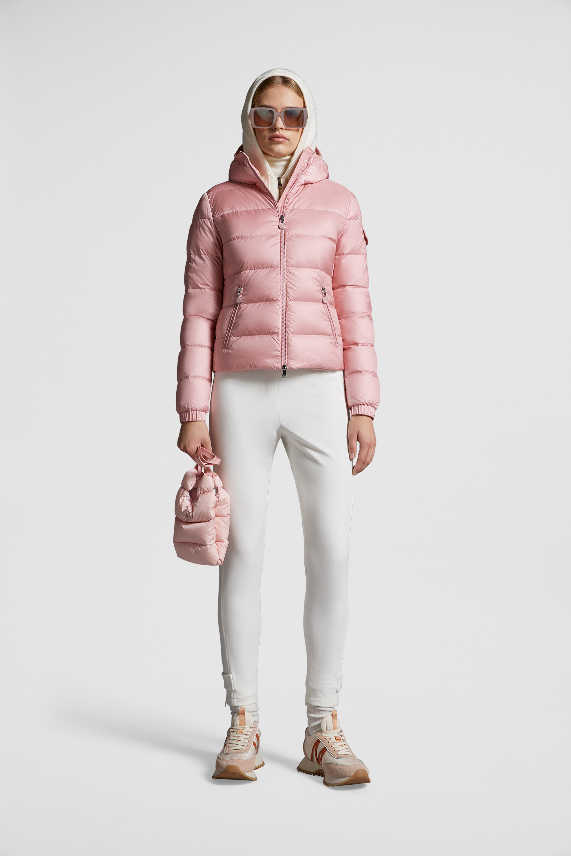 Pink Gles Short Down Jacket - Short Down Jackets for Women | Moncler CA