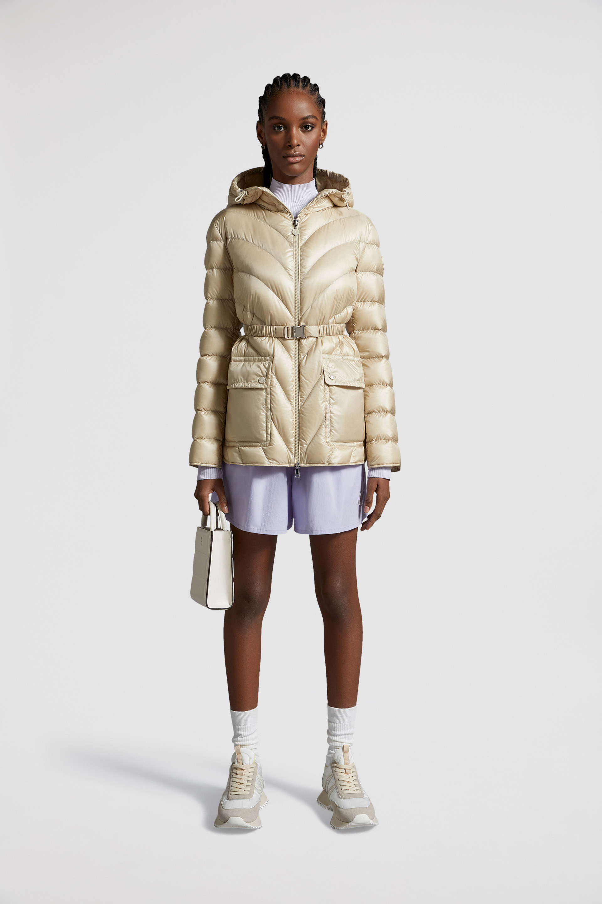 Moncler shearling outlet coat