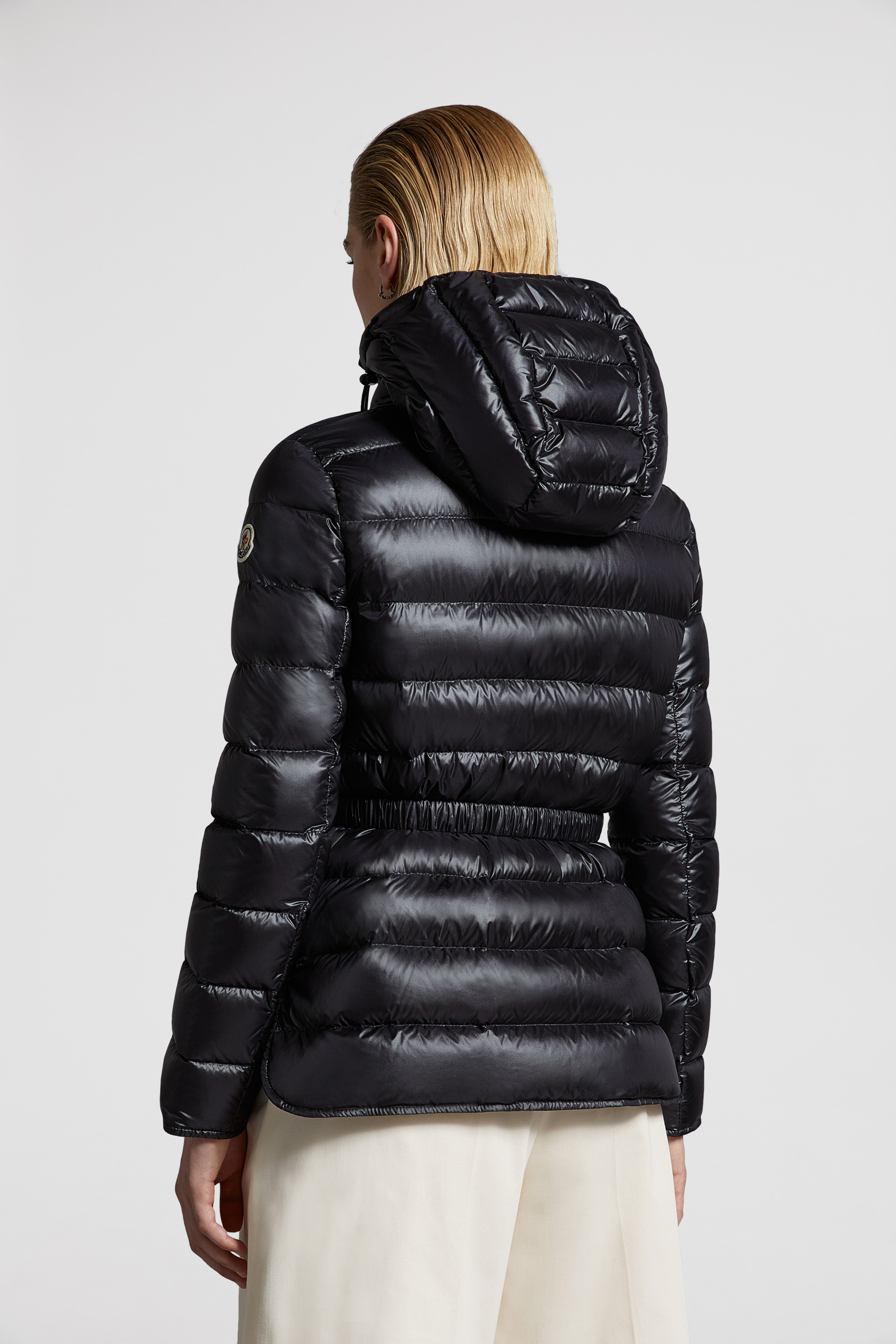 Black Argenno Short Down Jacket - Short Down Jackets for Women 