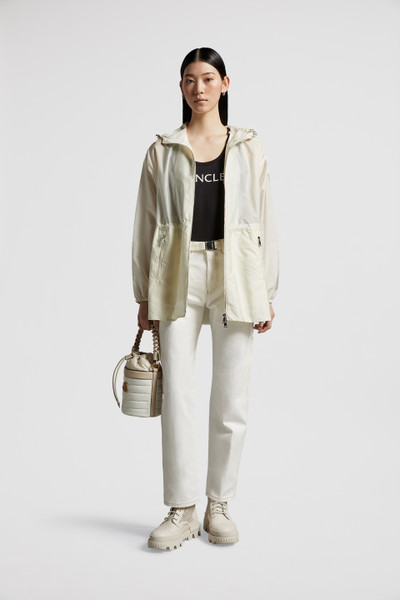 White Wete Hooded Jacket - Windbreakers & Raincoats for Women | Moncler US