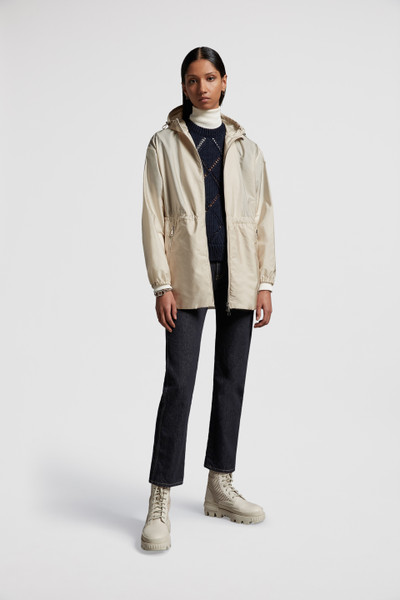 Beige Wete Hooded Jacket - Windbreakers & Raincoats for Women | Moncler US