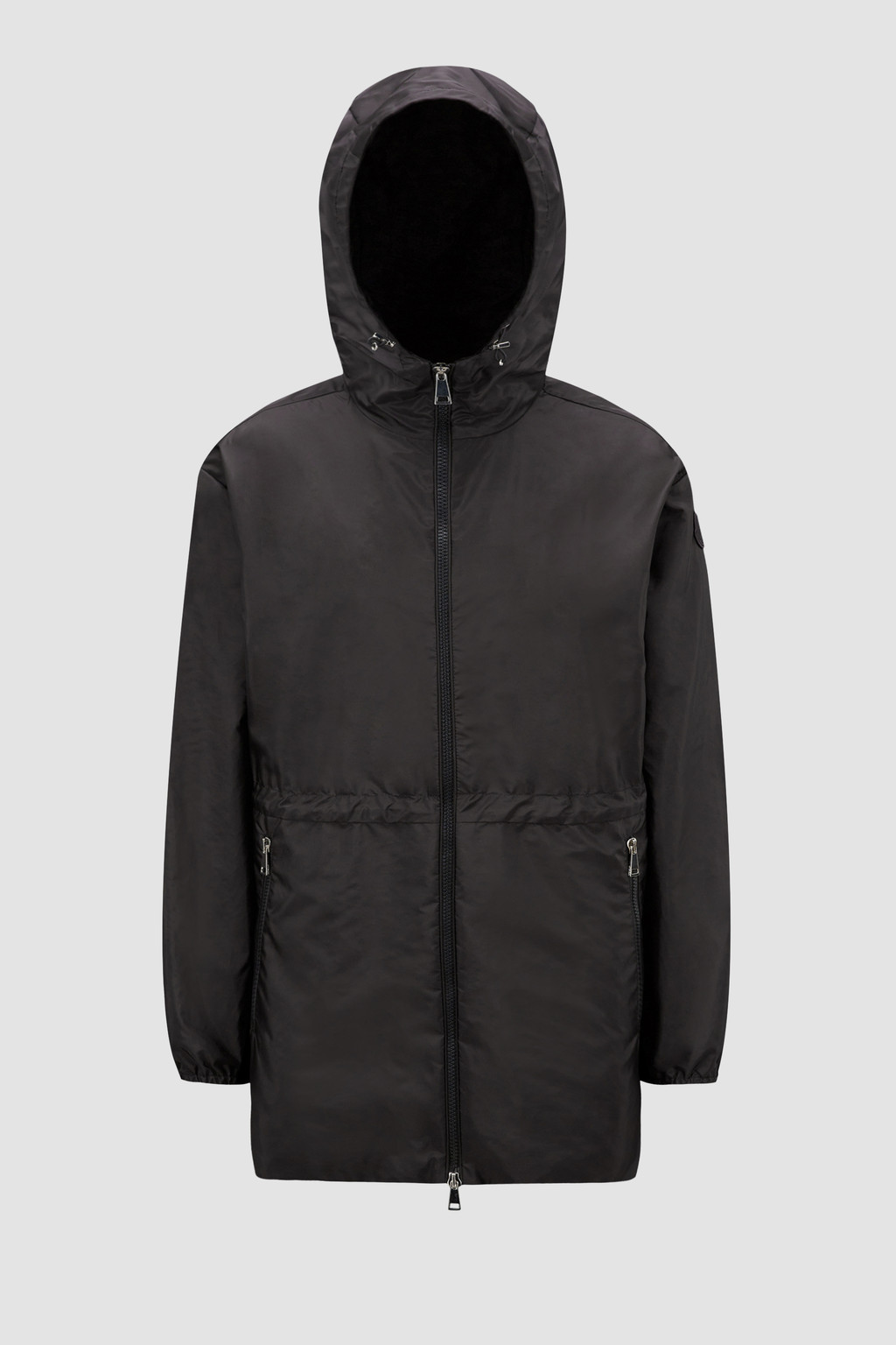 Moncler Giubbino Tulle verde acqua con cappuccio in vera pelliccia 499322553048 main image 0