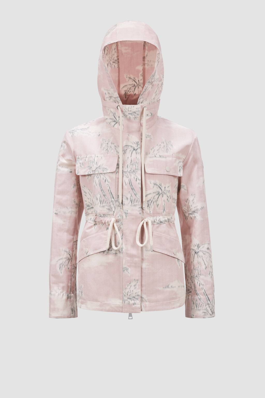 Moncler Giubbino Mile rosa trapuntato con cappuccio 1C50610154AMD main image 1