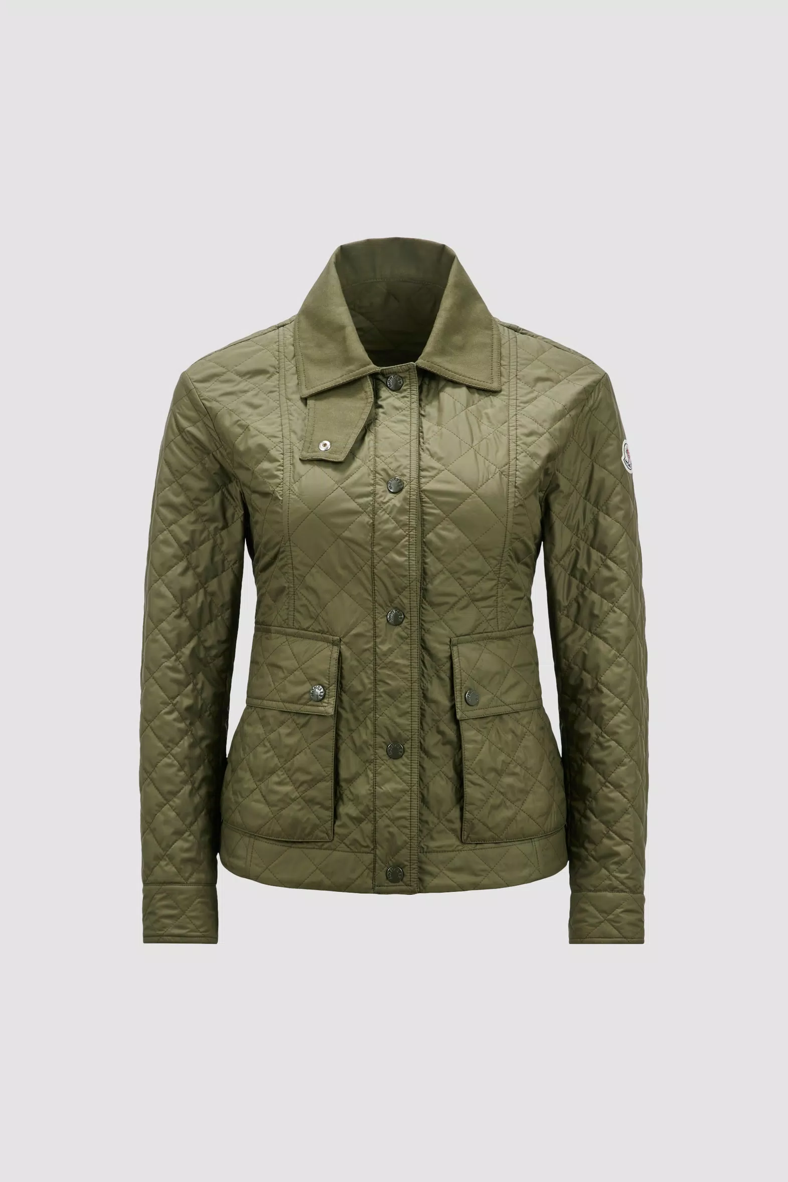 Olive Green Galene Padded Jacket - Windbreakers & Raincoats for Women ...