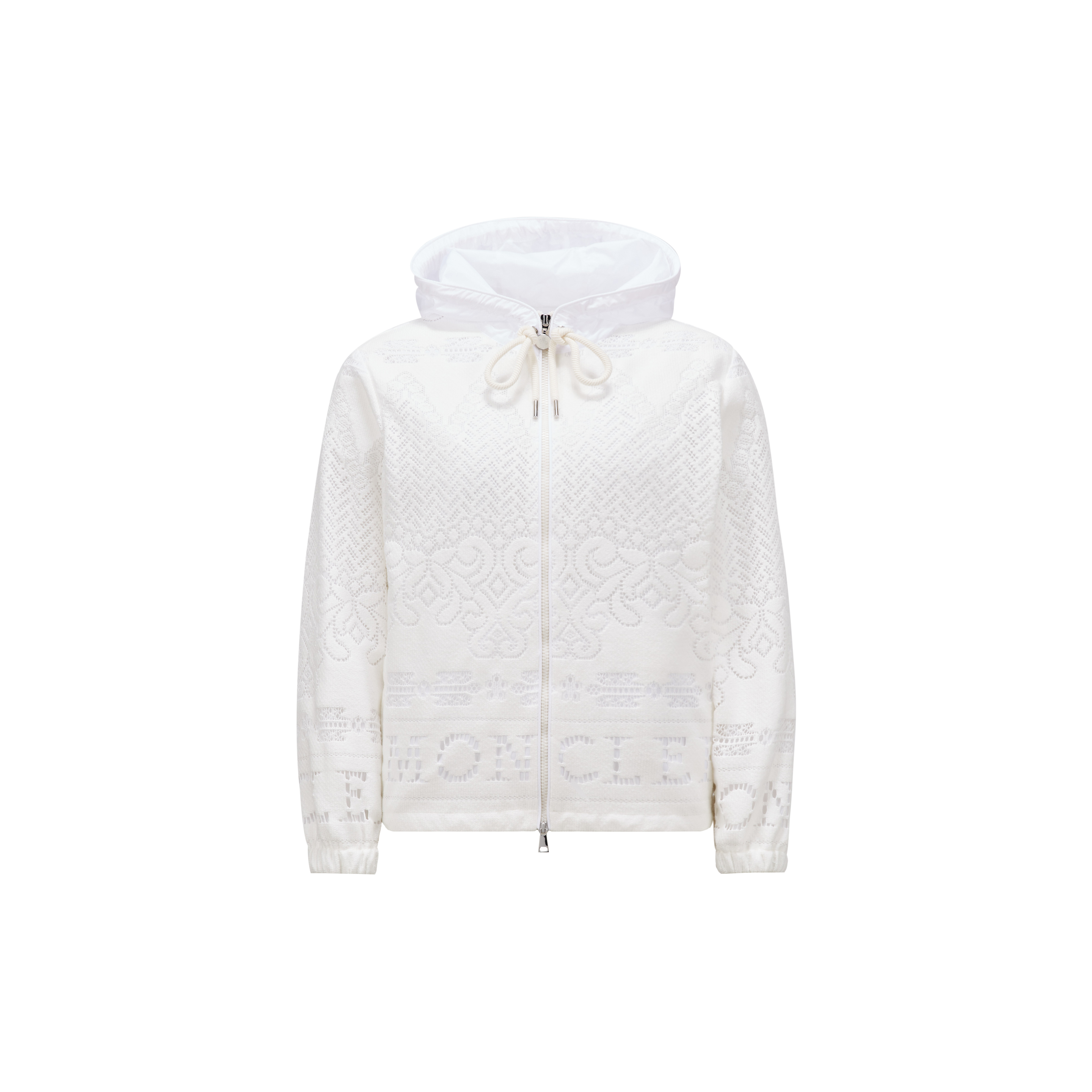 Shop Moncler Collection Veste À Capuche Leimone In White