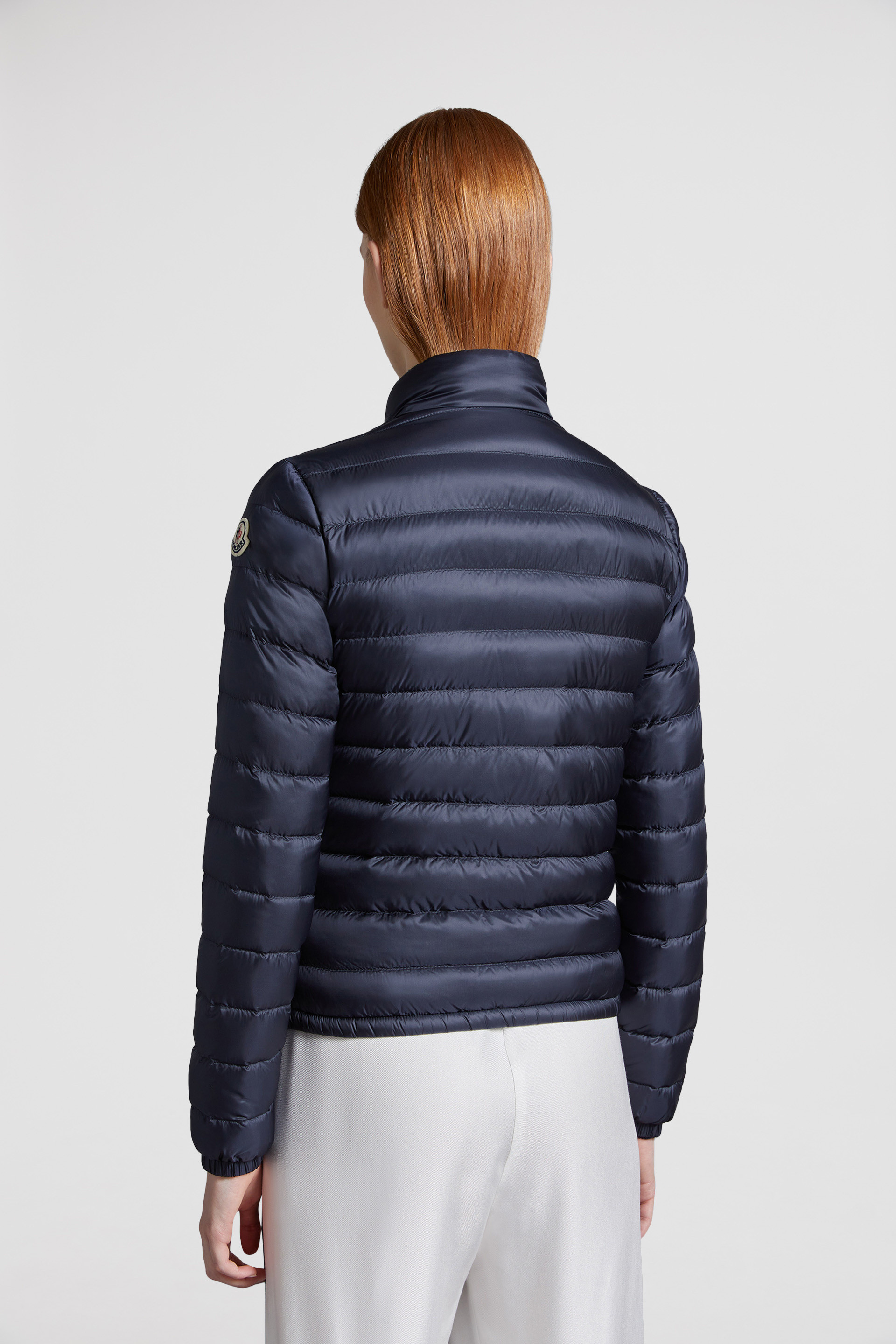 Night Blue Lans Short Down Jacket Lightweight Down Jackets for Women Moncler SG