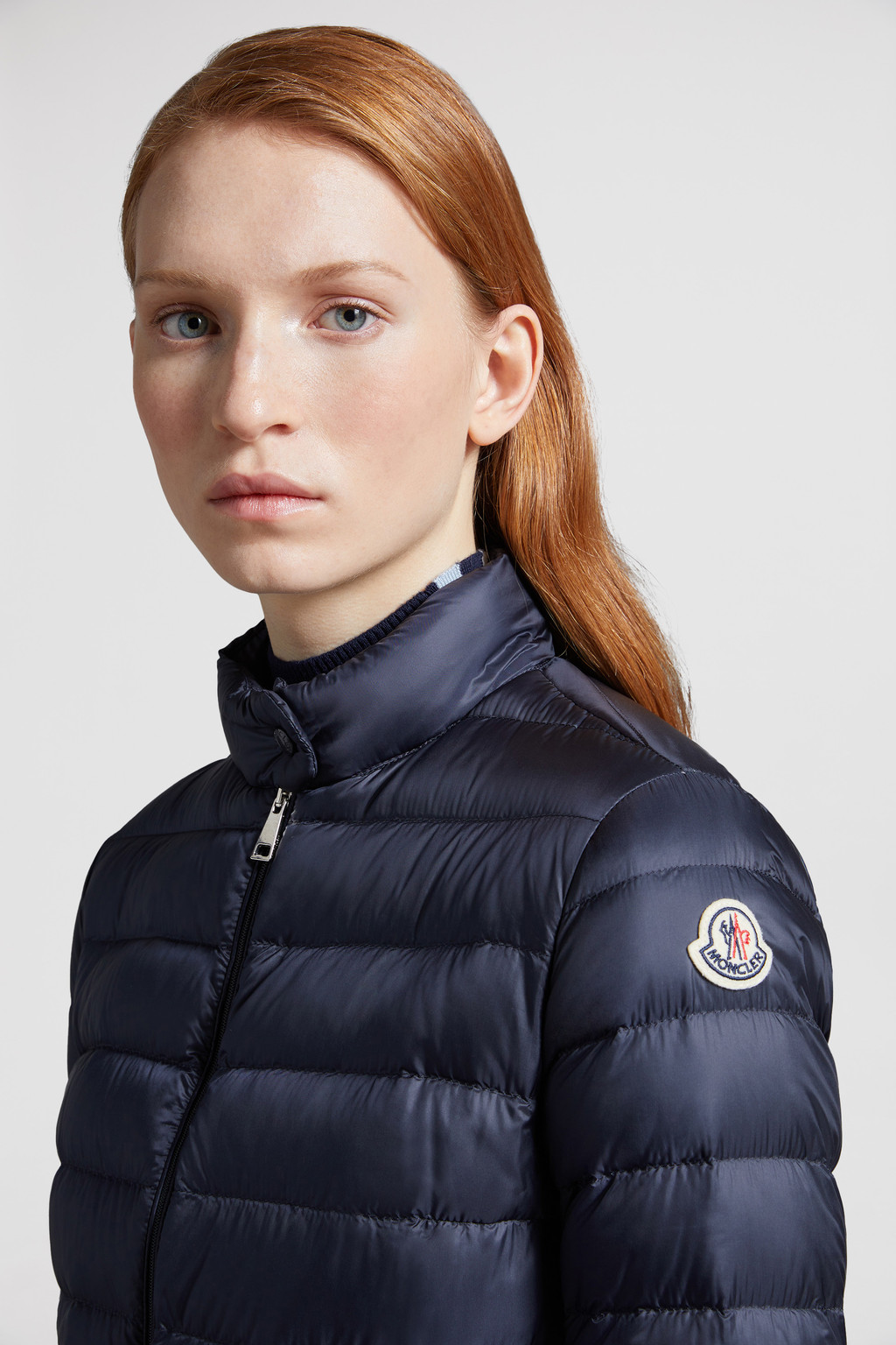 Night Blue Lans Short Down Jacket - Short Down Jackets for Women ...