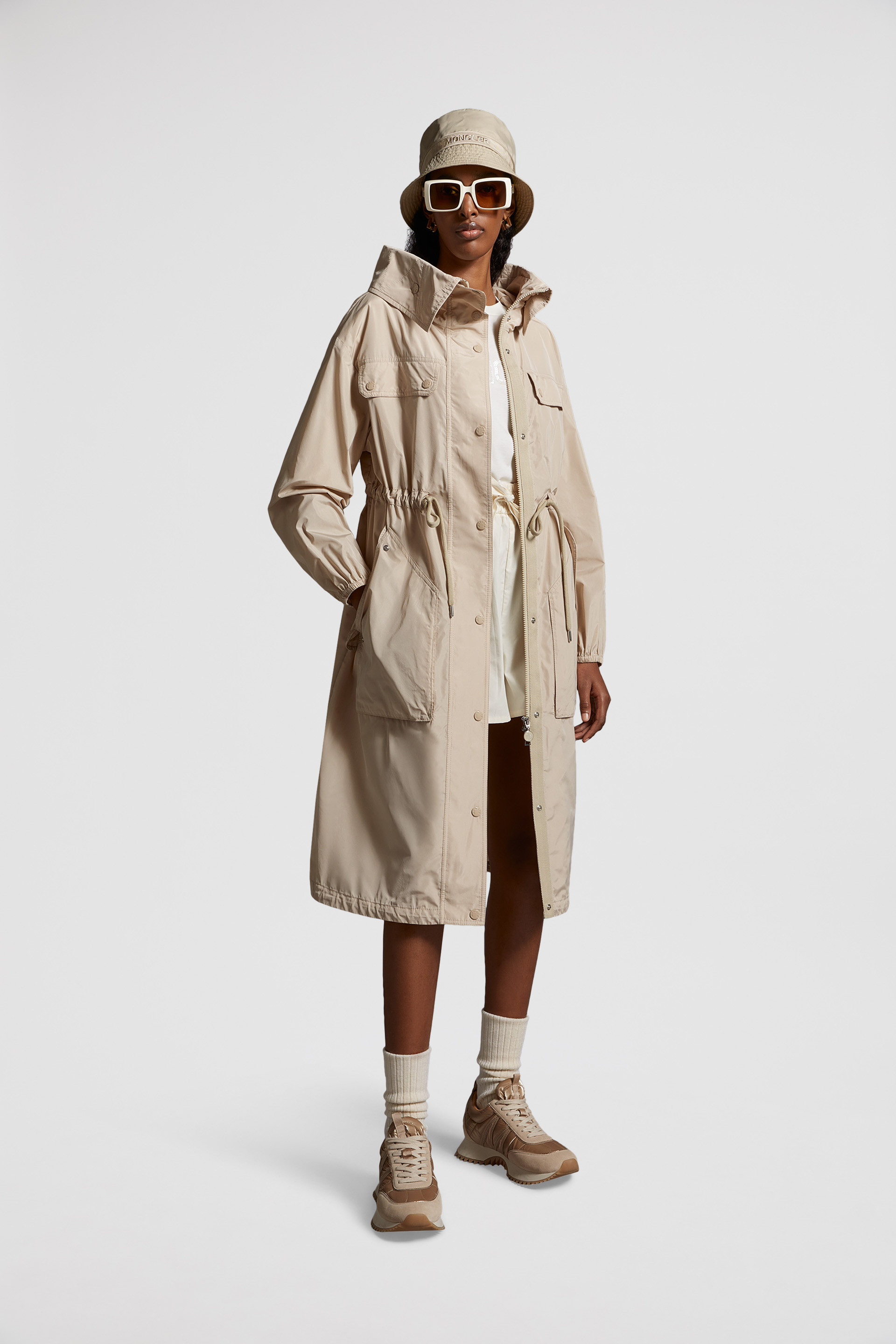 Moncler trench hot sale coat womens