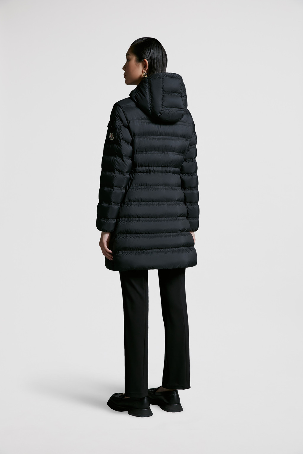Black Alastore Long Down Jacket Long Down Jackets for Women Moncler US