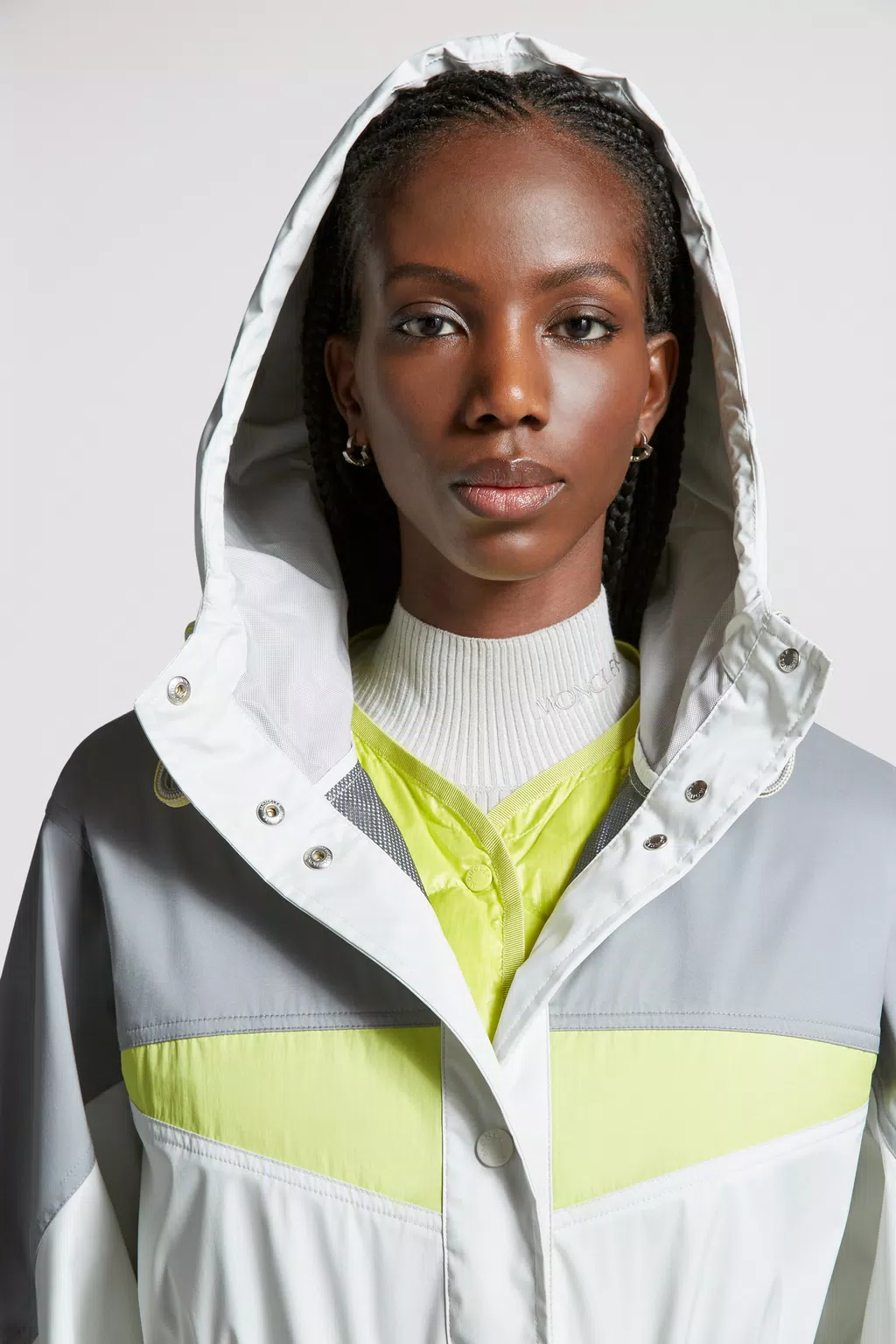 Parka Biante Blanc & Gris - Coupe-vents et Imperméables Femme | Moncler LU