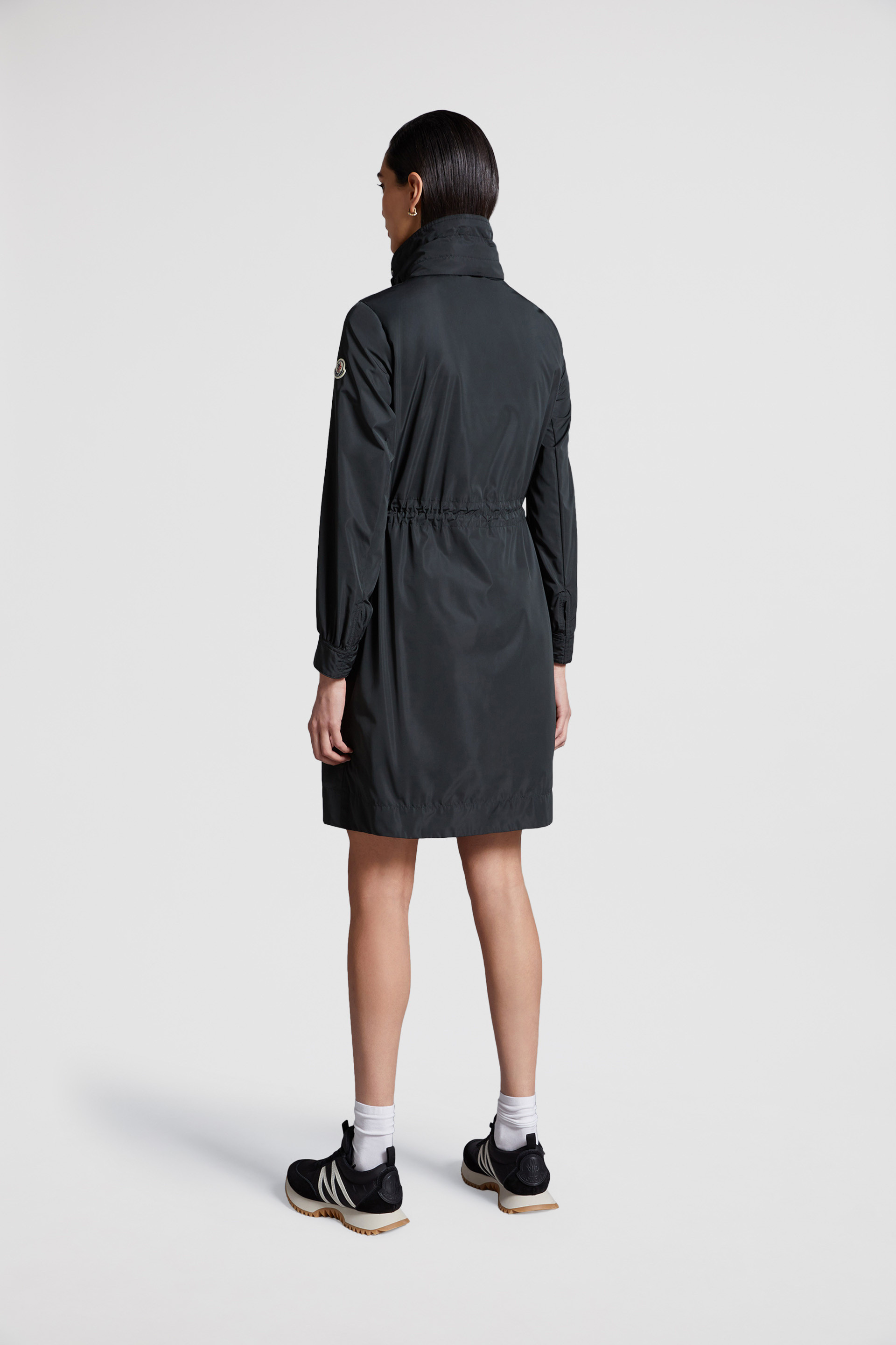 黑色Kourou女士长款高领薄外套- 薄款外套&风衣for 女装| Moncler HK