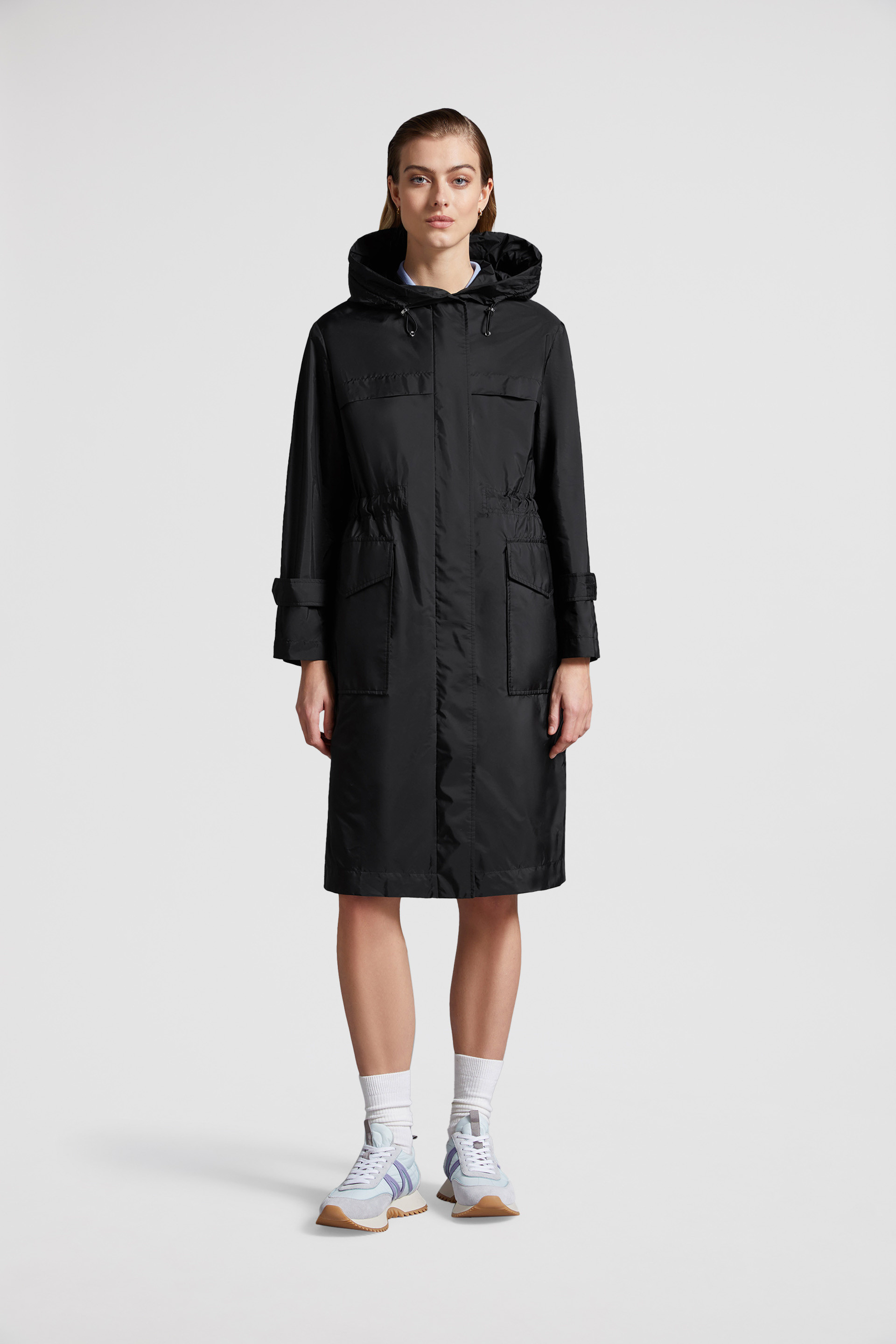 Moncler | Women Hiengu Nylon Rain Coat Black 3