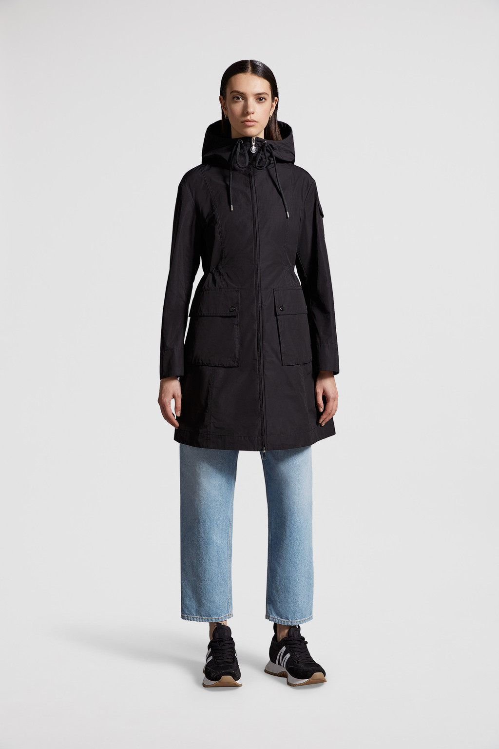 Grey moncler cheap coat womens