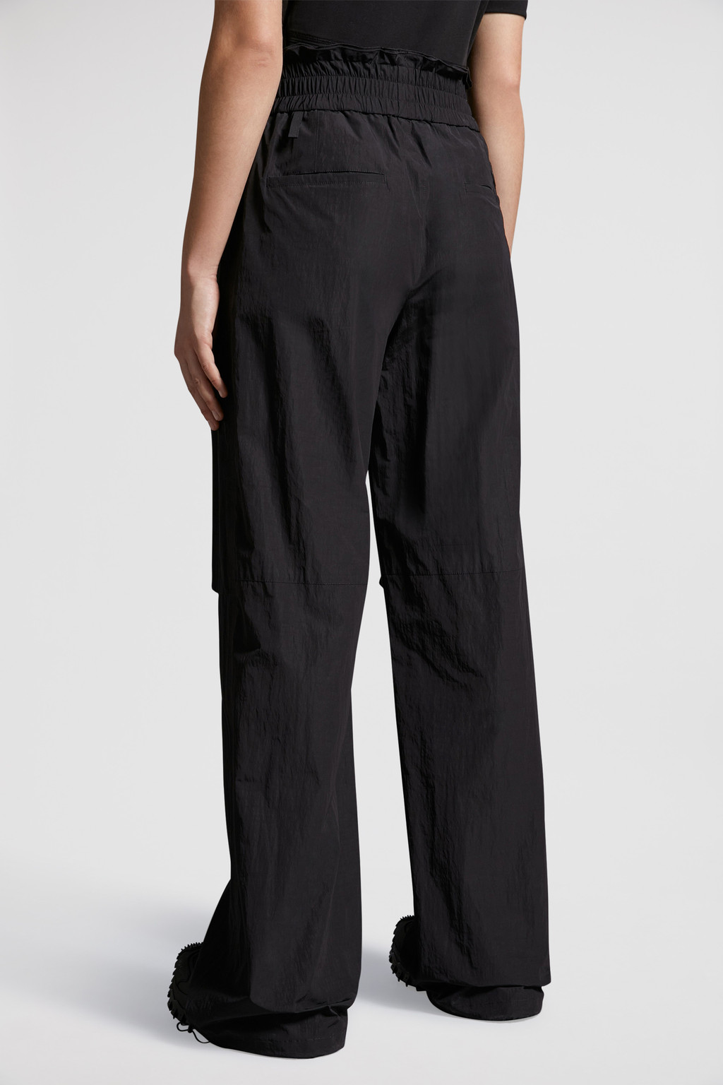 Black Cotton Blend Jogging Pants Pants & Shorts for Women Moncler US