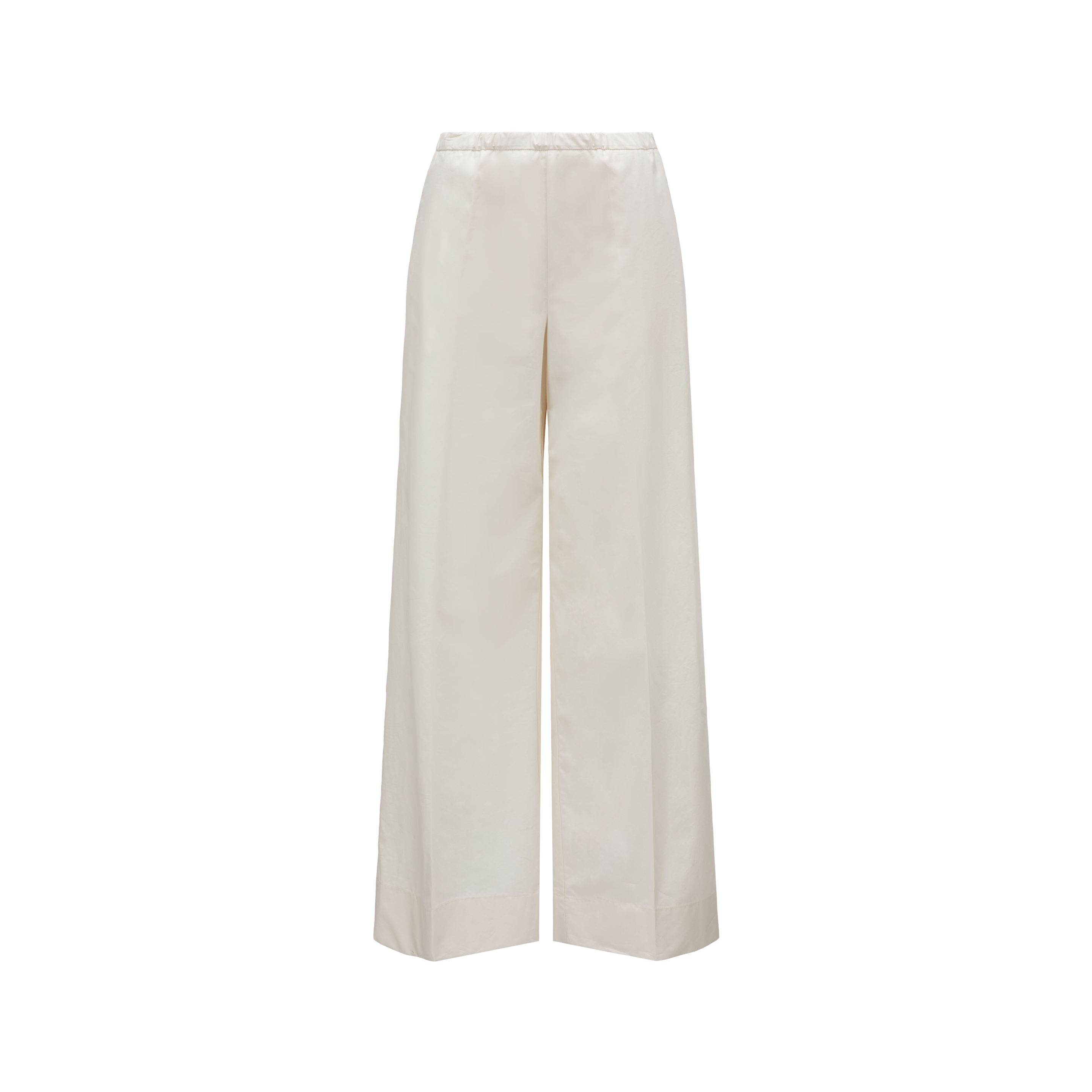 Moncler Collection Pantalon En Popeline In White