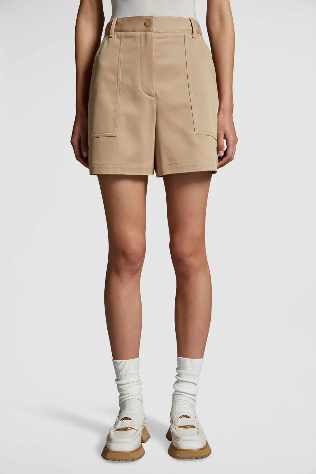 Moncler - Woman - Beige - Shorts
