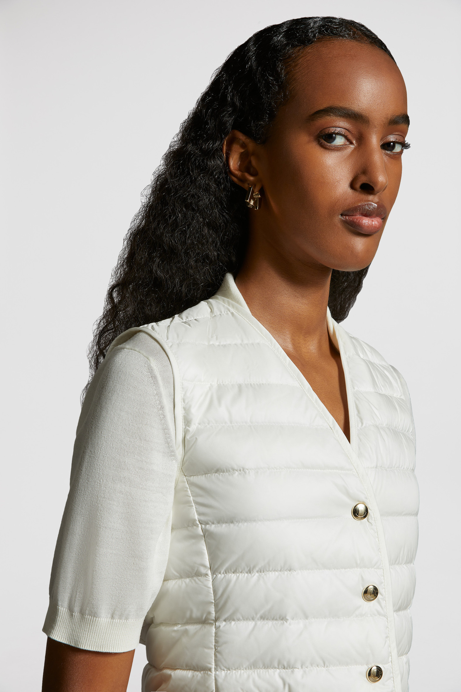 White Down Vest Vests for Women Moncler CA