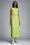 Crêpe De Chine Maxi Dress Women Lime Green Moncler 4
