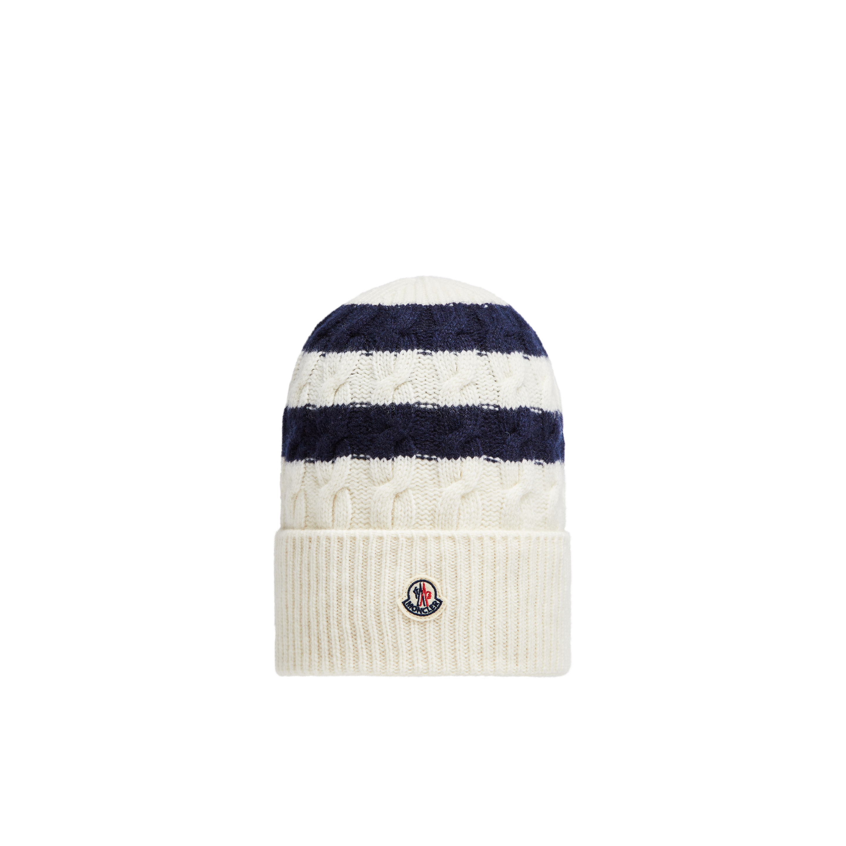 Moncler Collection Striped Wool Beanie Multicolor In Multicolore