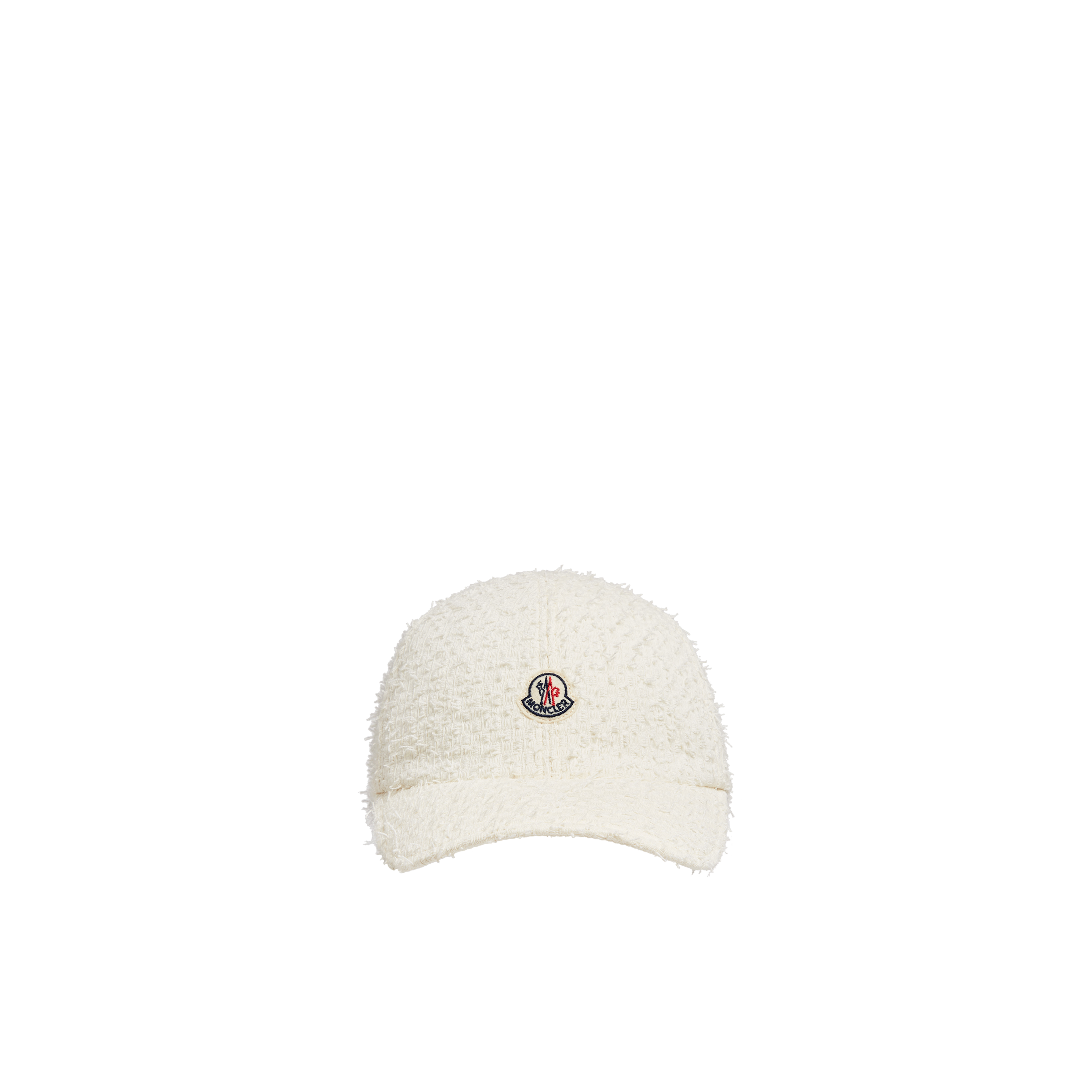 Moncler Collection Casquette En Tweed In White