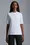 T-Shirt mit geprägtem Logo Damen Optisches Weiß Moncler