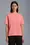 T-Shirt mit geprägtem Logo Damen Pink Moncler